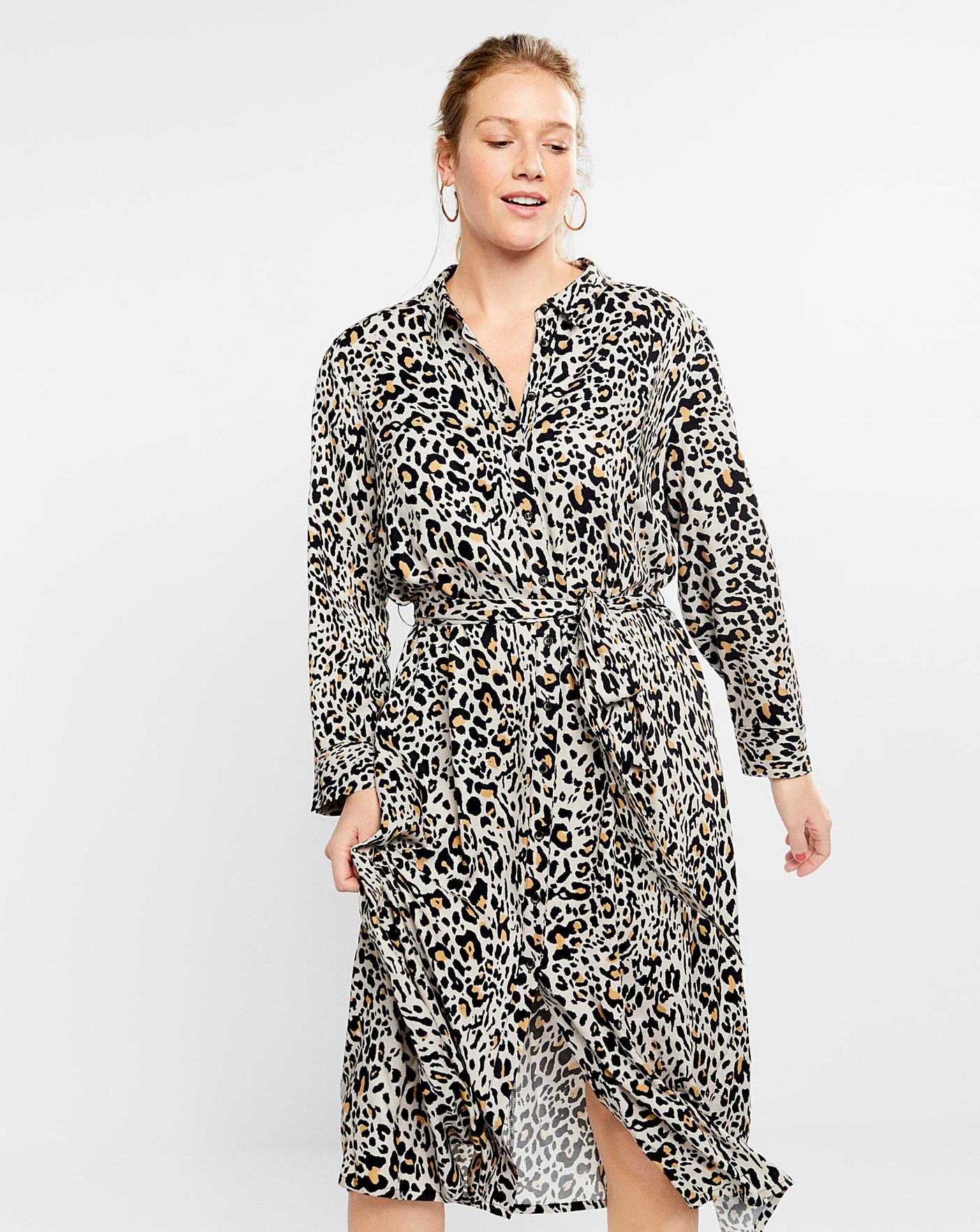 mango leopard dress