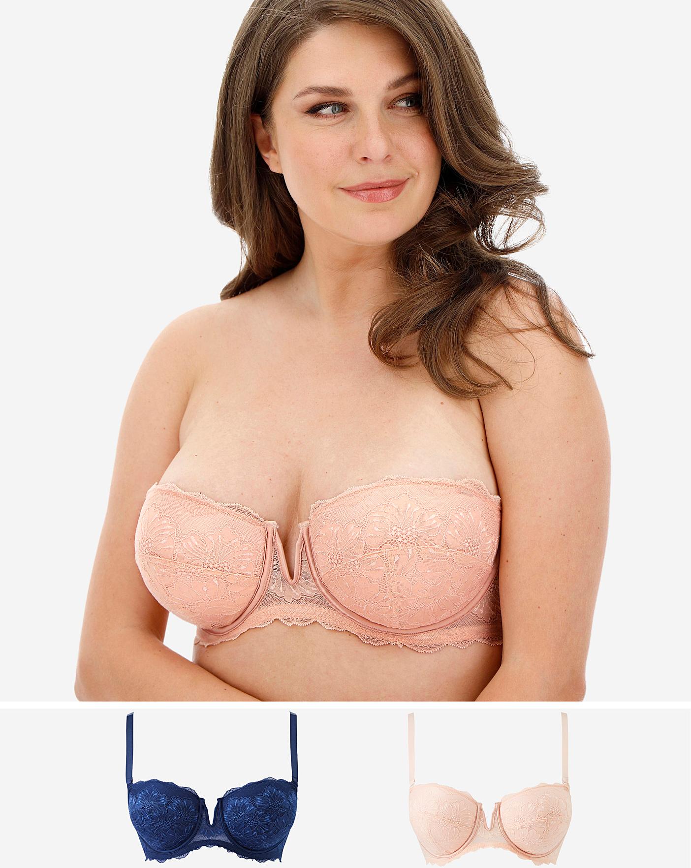 2Pack Katie Lace Padded Multiway Bras