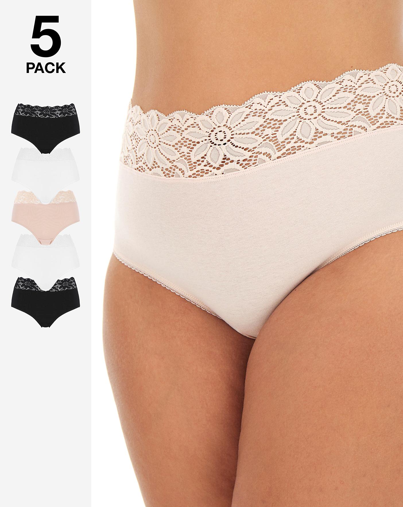 5 Pack Lace Hipster Panty