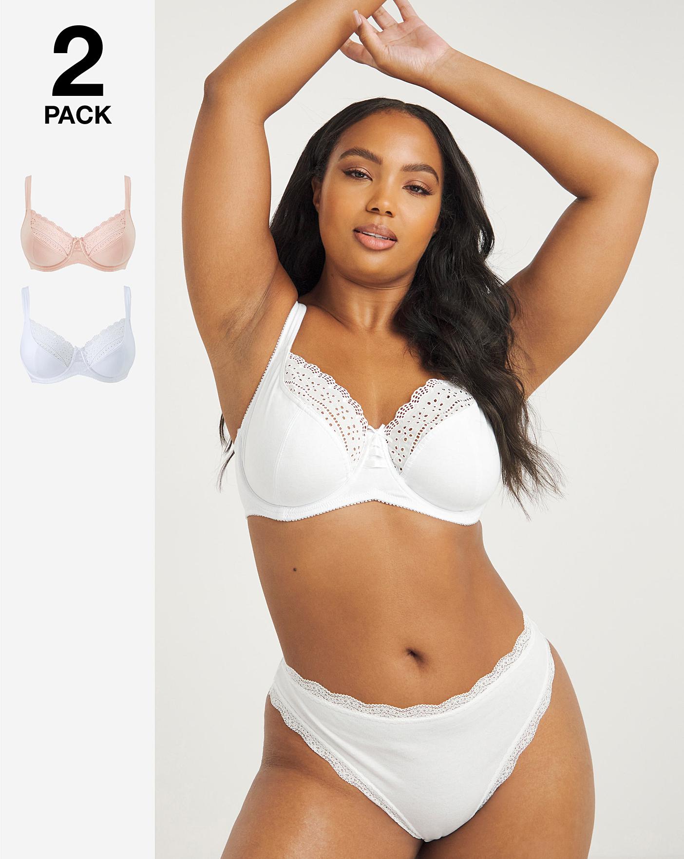 2 Pack Jane Full Cup Wired Bras