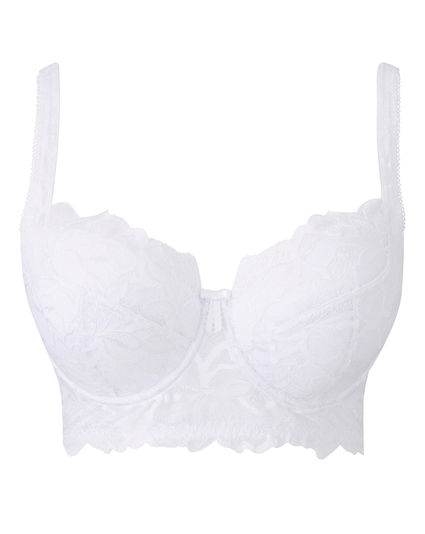 Lily Lace Full Cup Bra - White