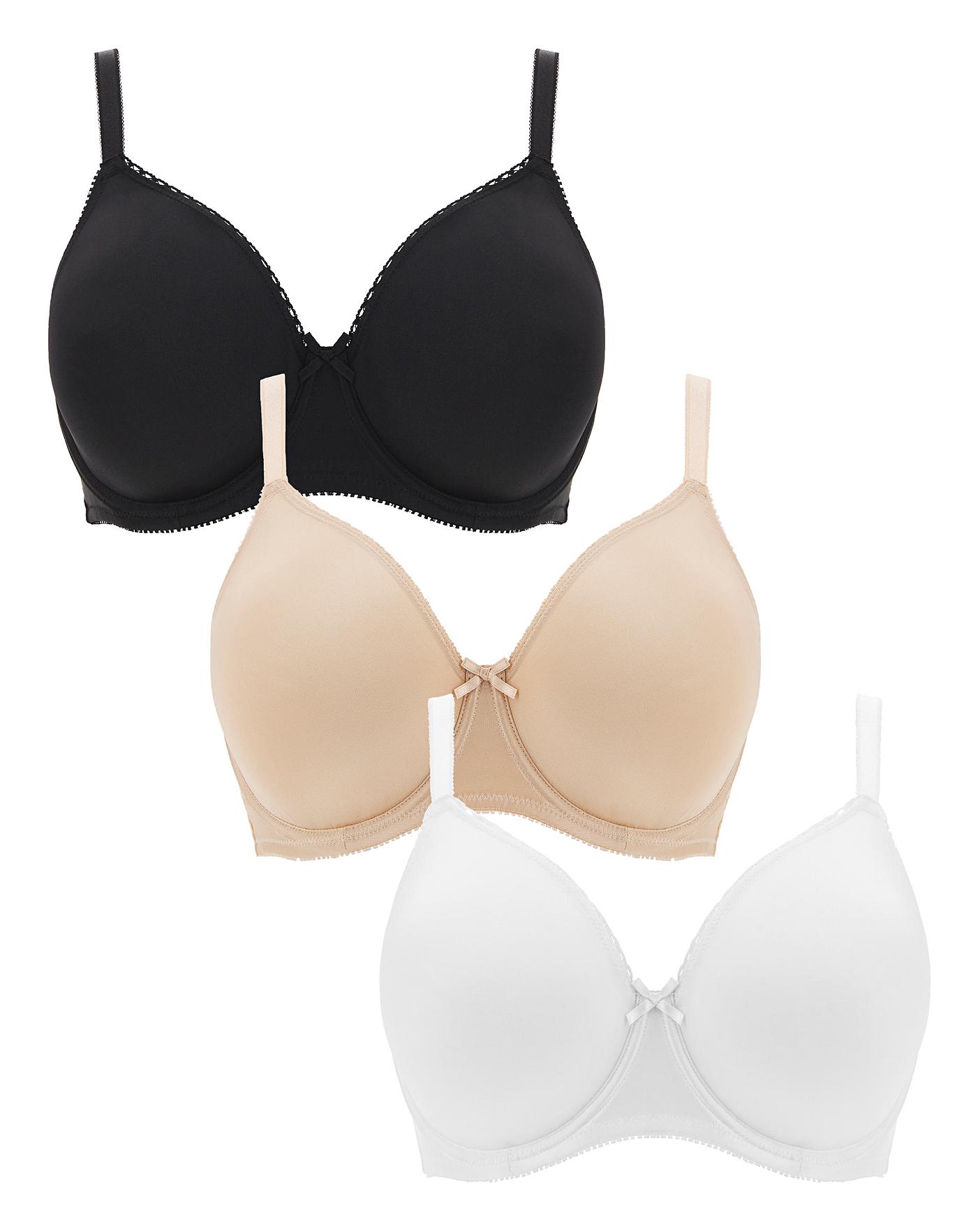 3 Pack Claire Full Cup Wired Bras Ambrose Wilson