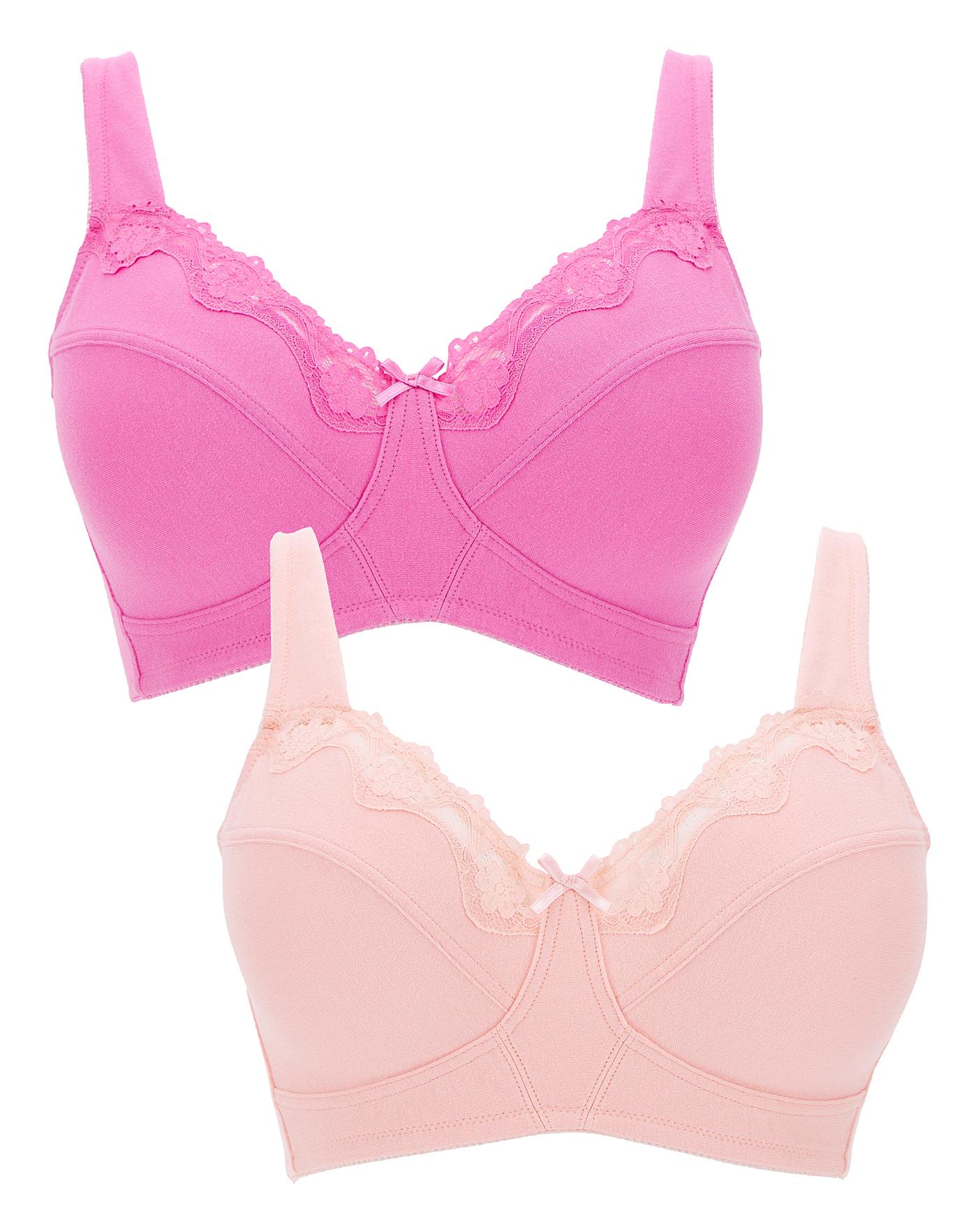 2 Pack Sarah Full Cup Non Wired Bras | Ambrose Wilson