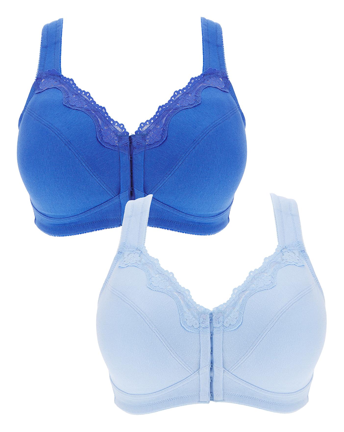 2 Pack Sarah Front Fastening Bras | J D Williams