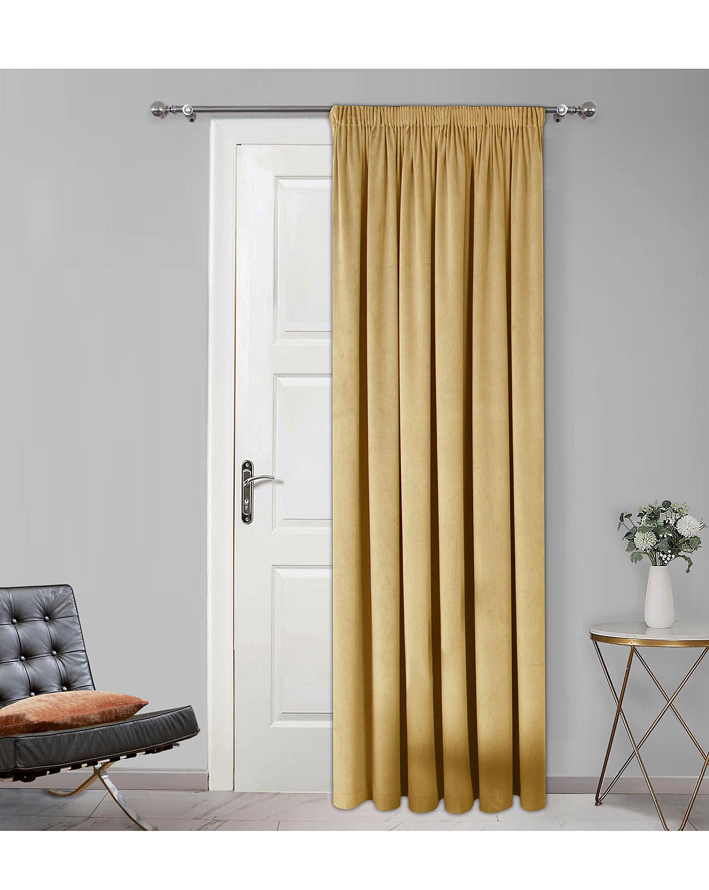 Plain Dye Velour Door Curtain J D Williams
