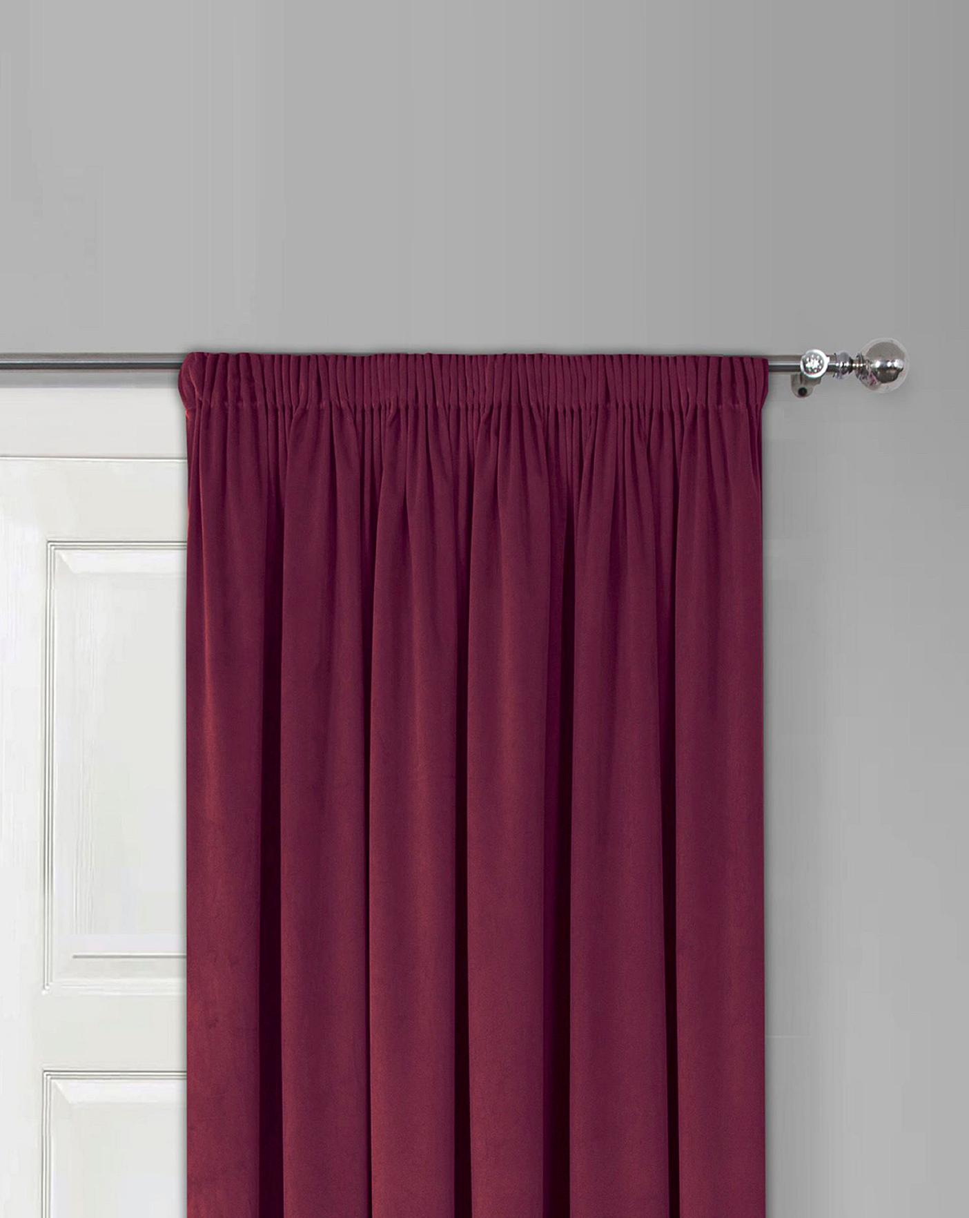 Plain Dye Velour Door Curtain J D Williams
