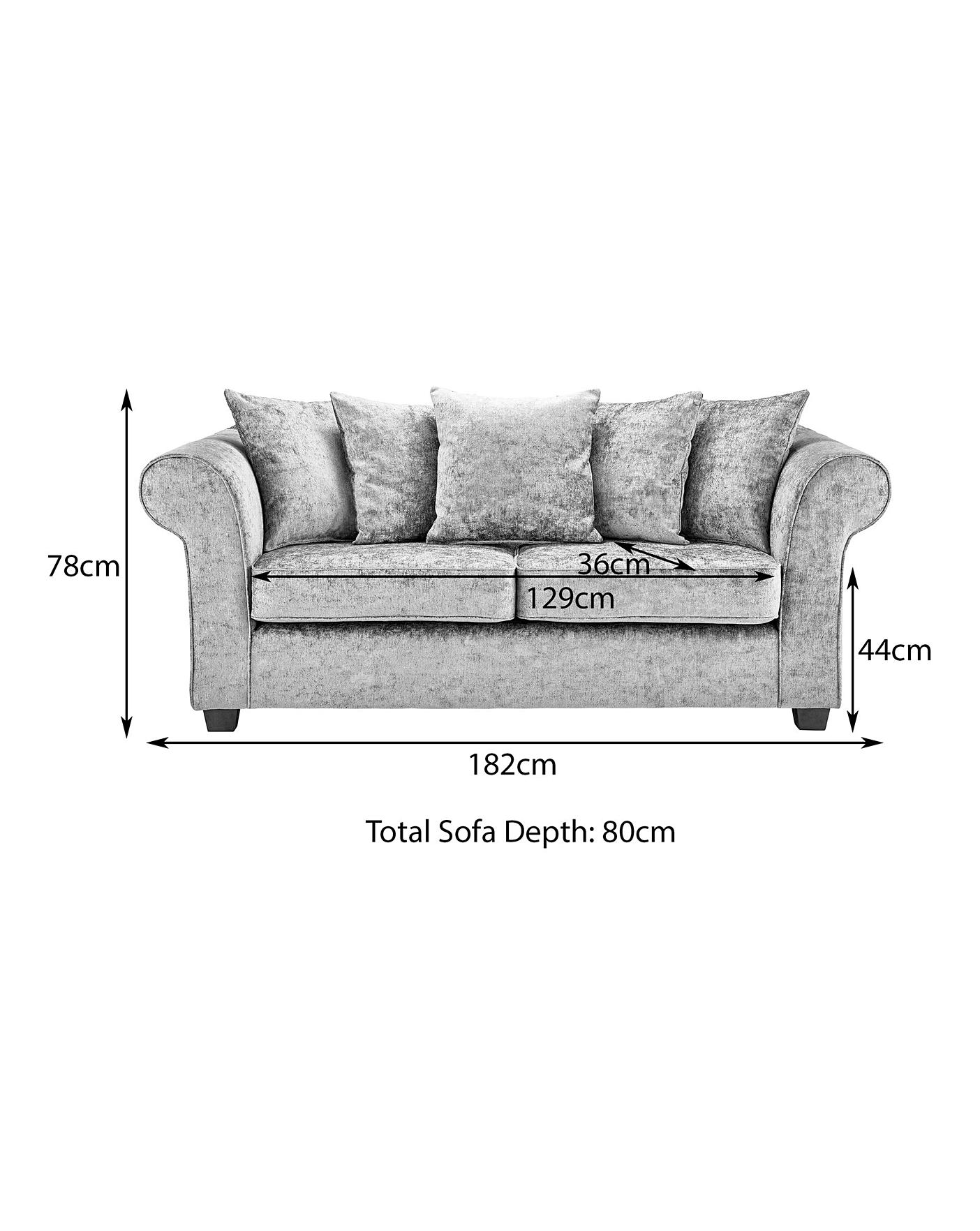 Small Sofa Depth 80cm Baci Living Room