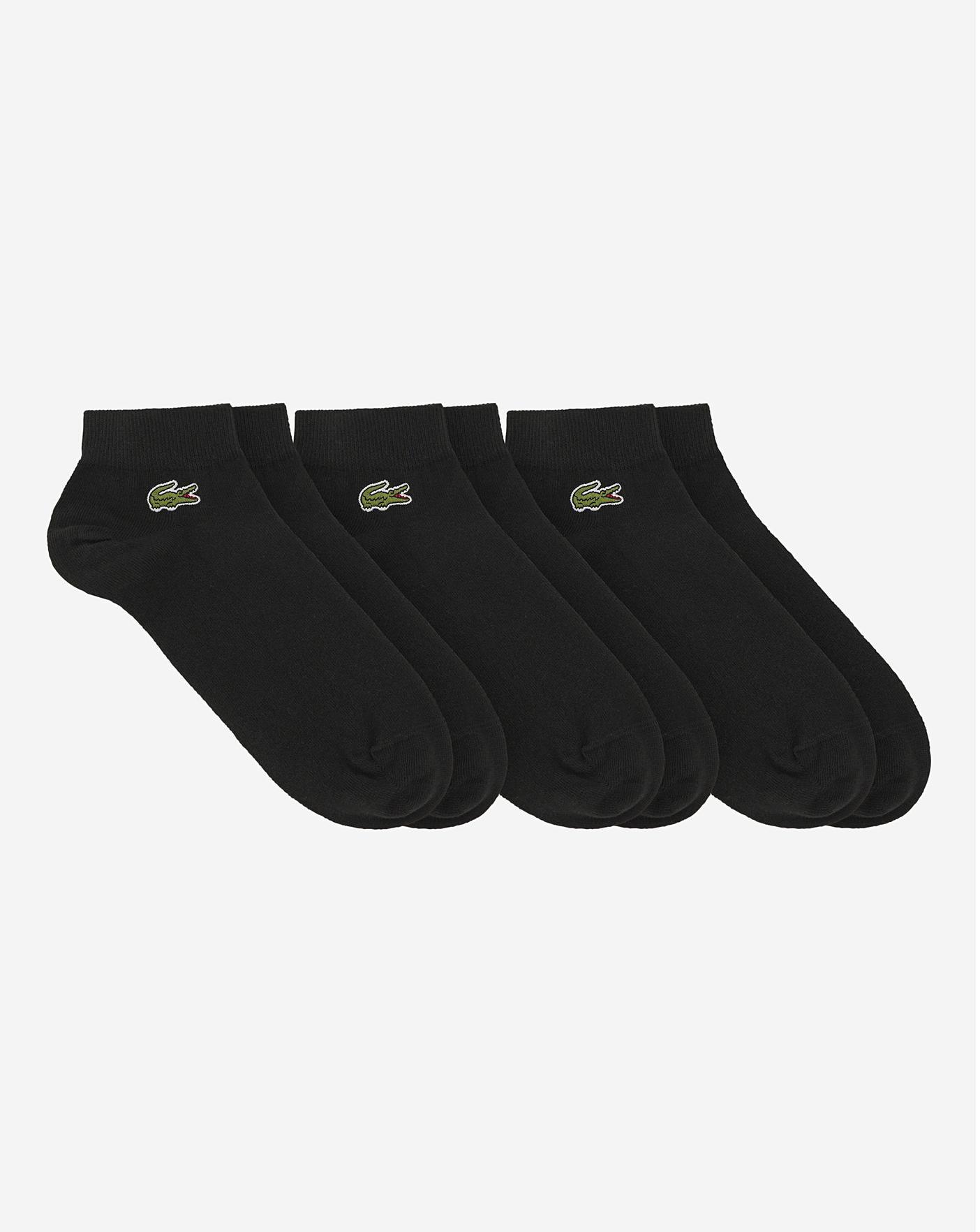 Lacoste 3 Packs Ankle Socks | Jacamo