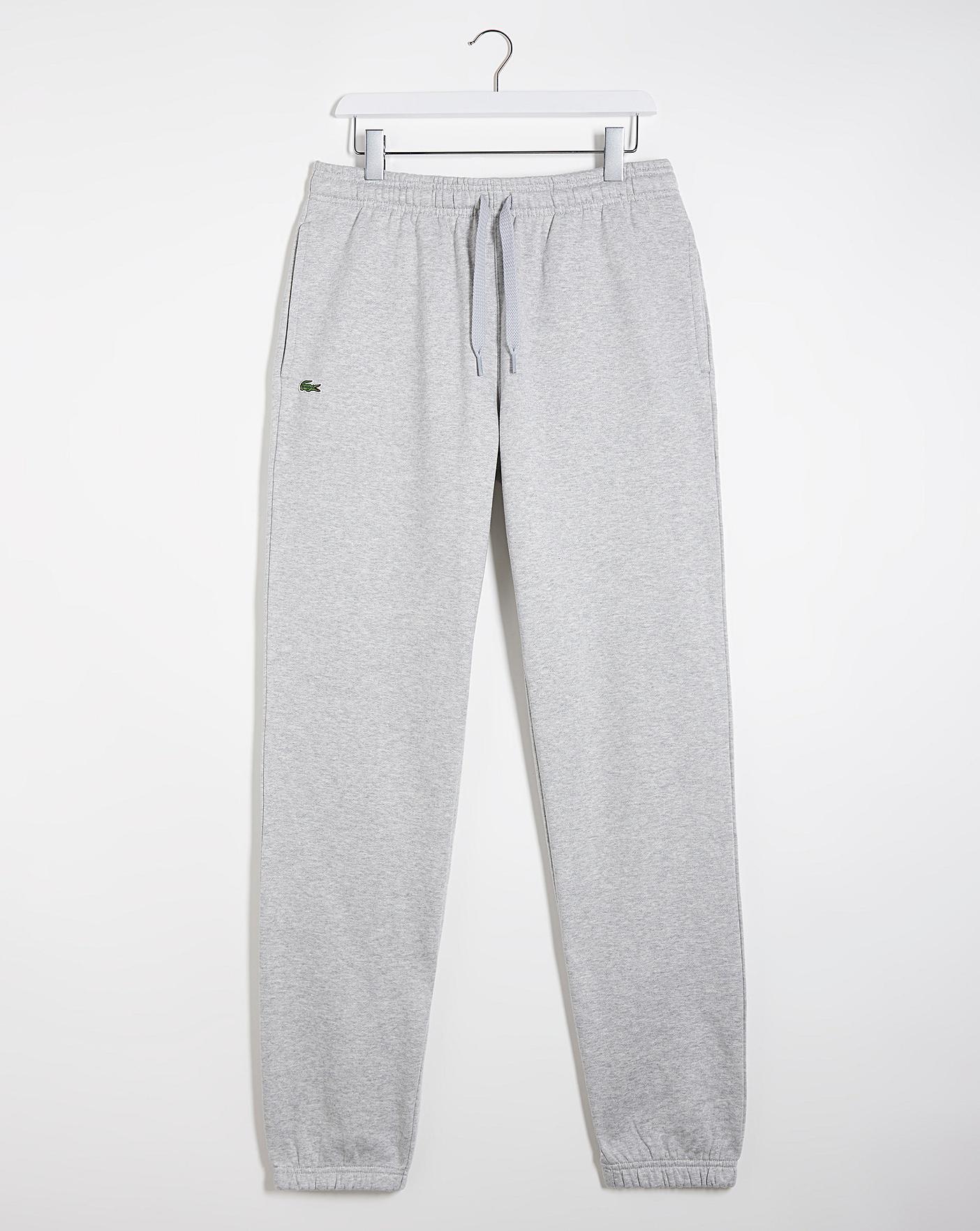 grey lacoste track pants