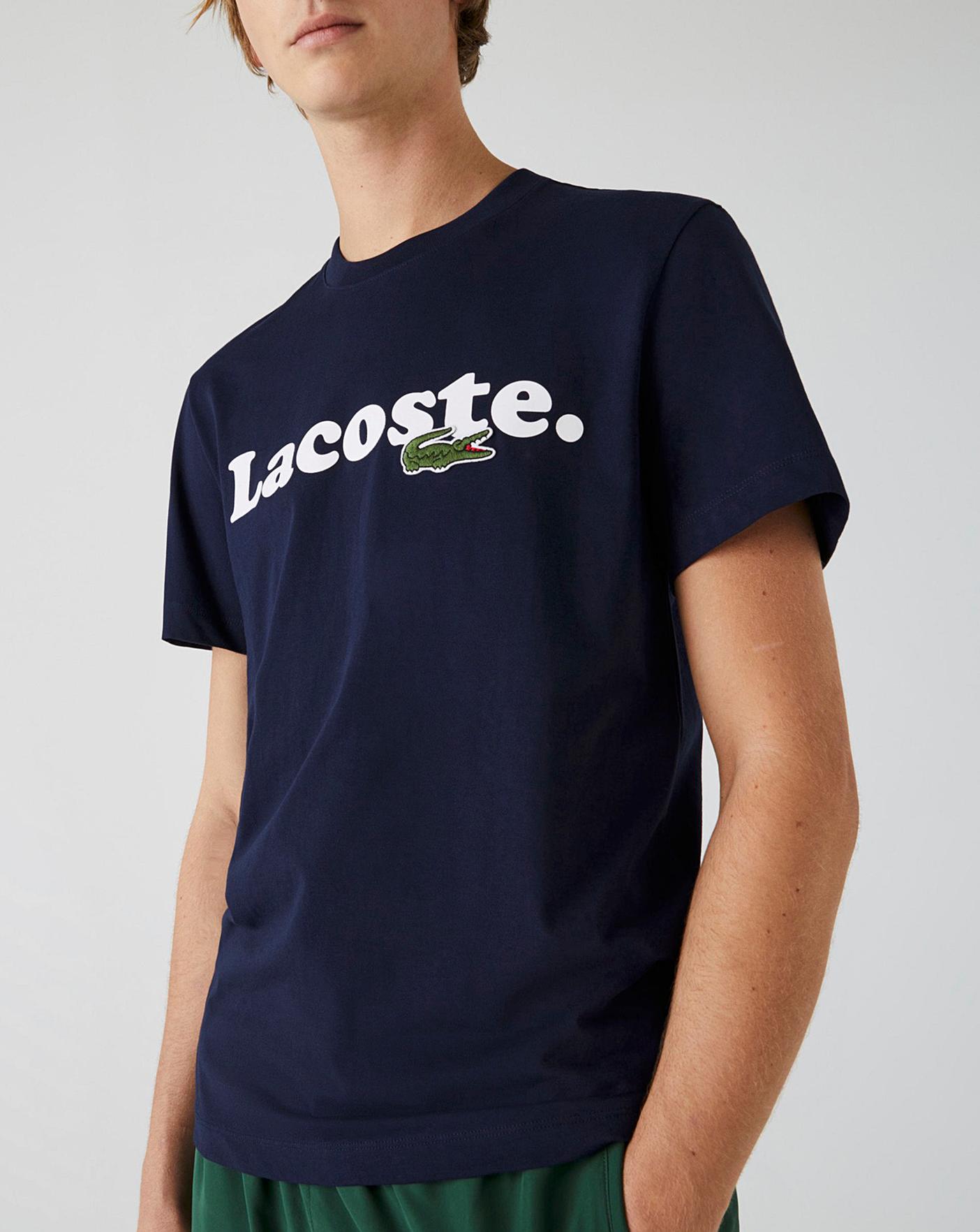 Lacoste Word Print T-Shirt | Jacamo