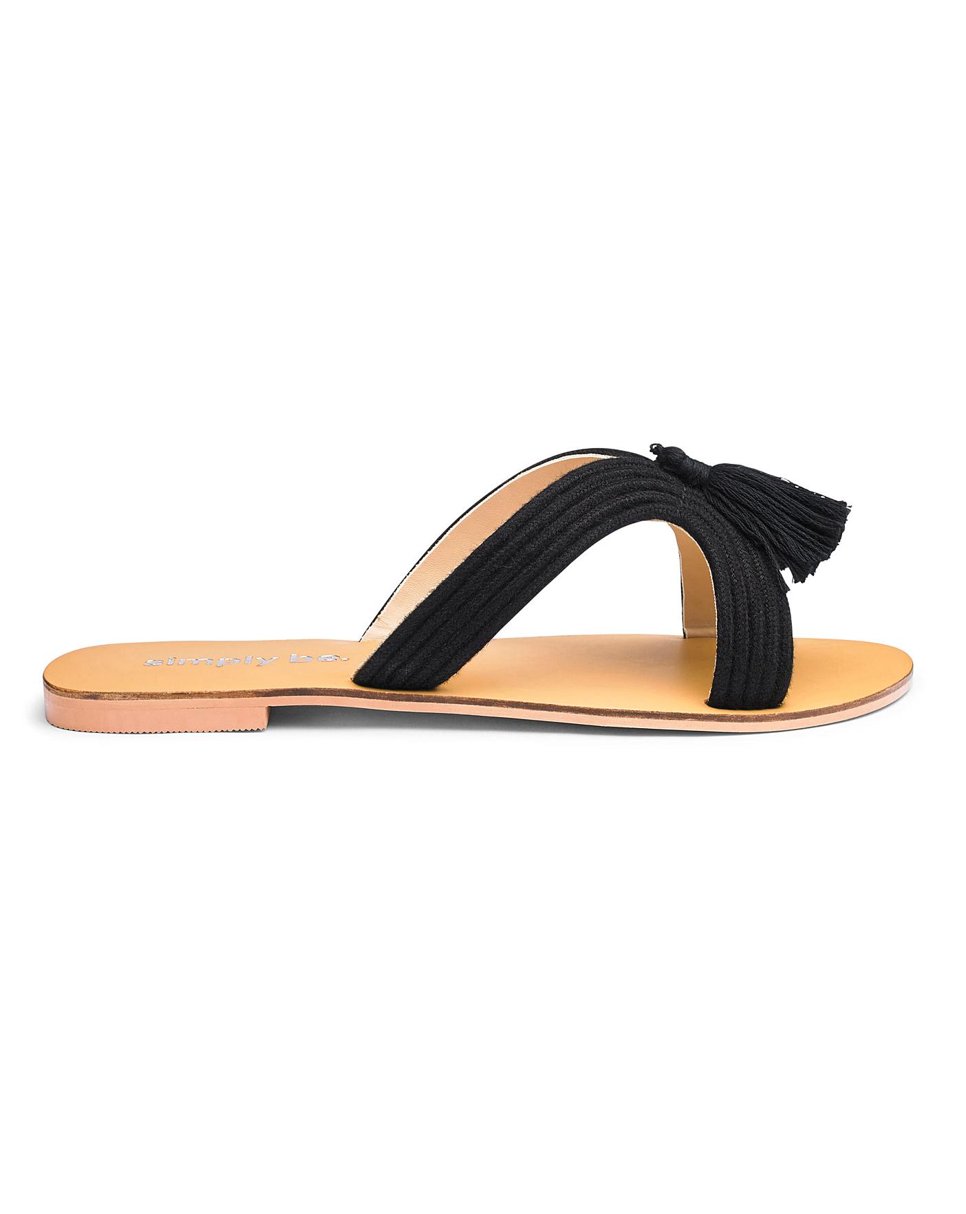 tassel slides womens