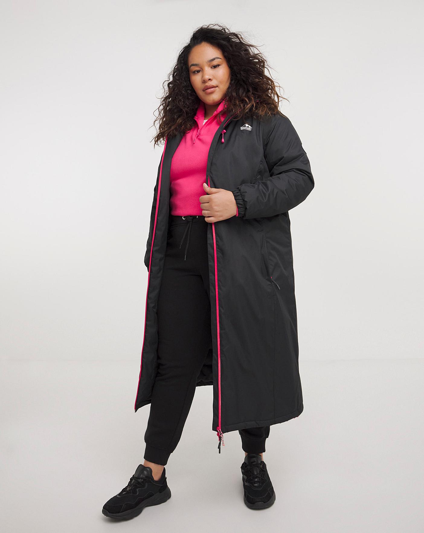 Womens longline sale waterproof coat