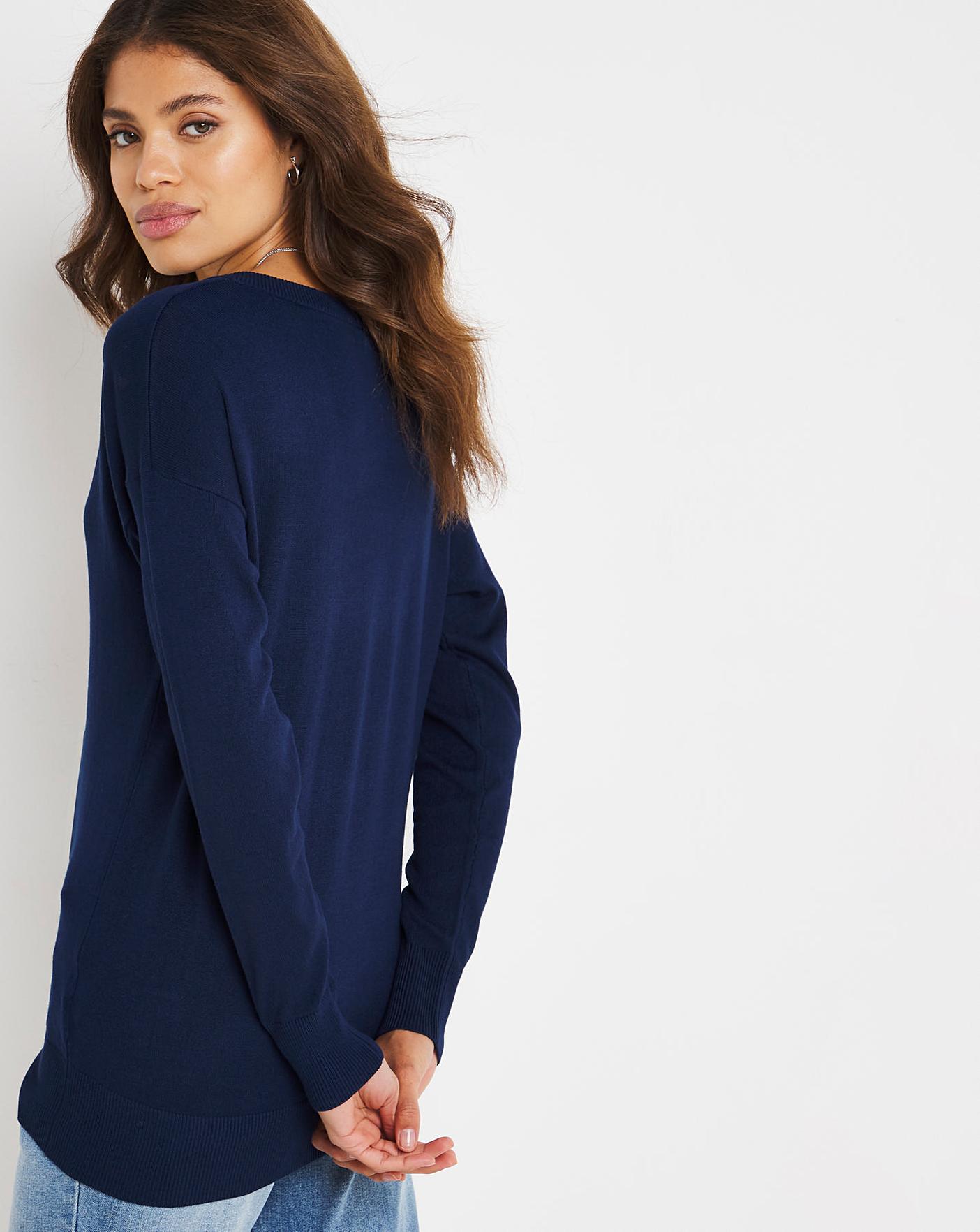 womens navy jumpers