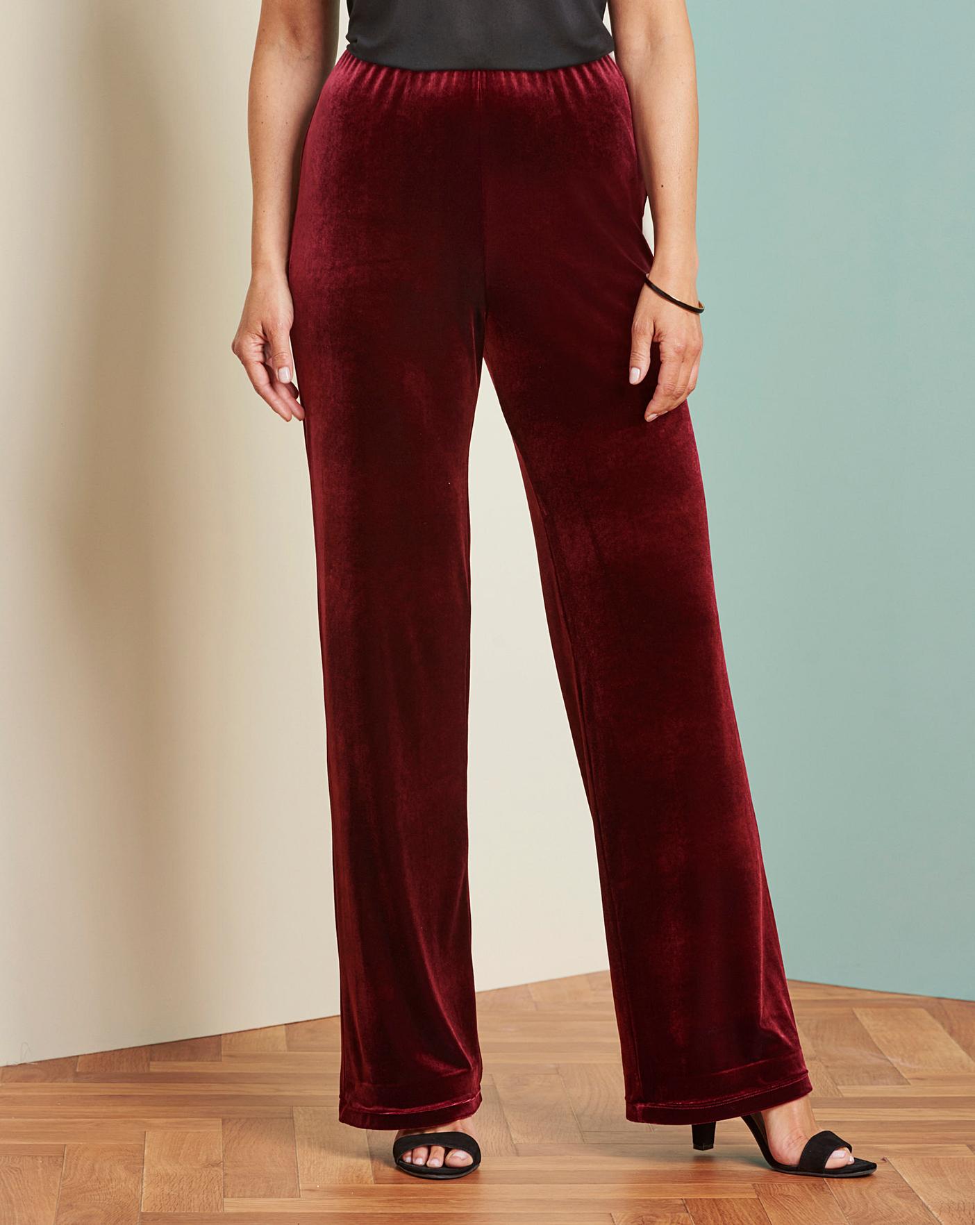 velour trouser suit