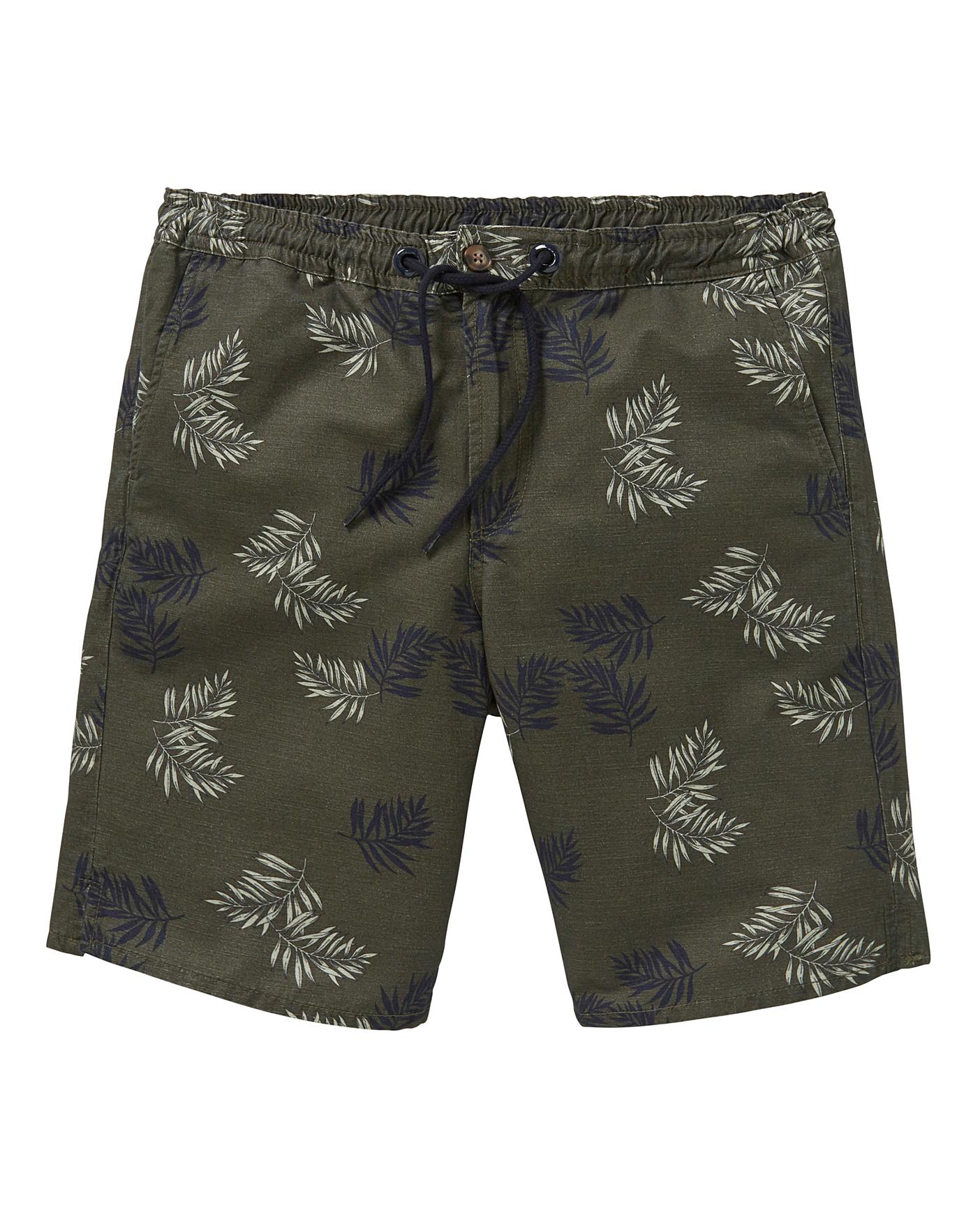 khaki twill shorts