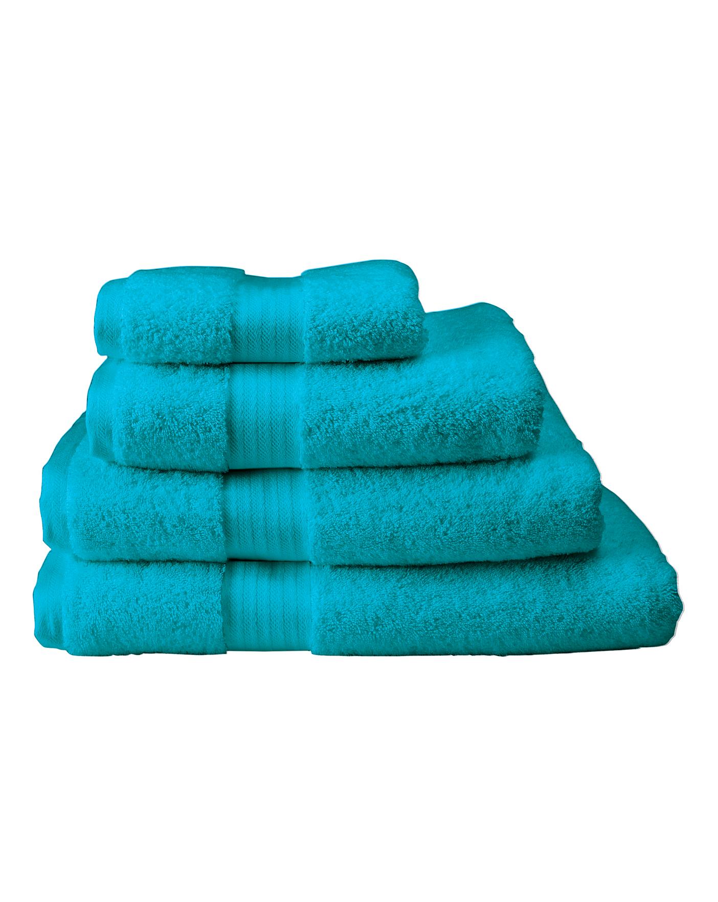 teal towels