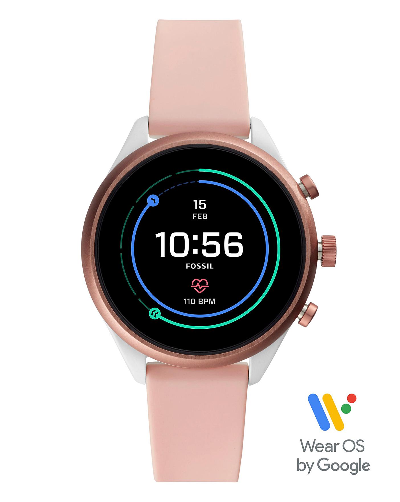fossil smartwatch rose