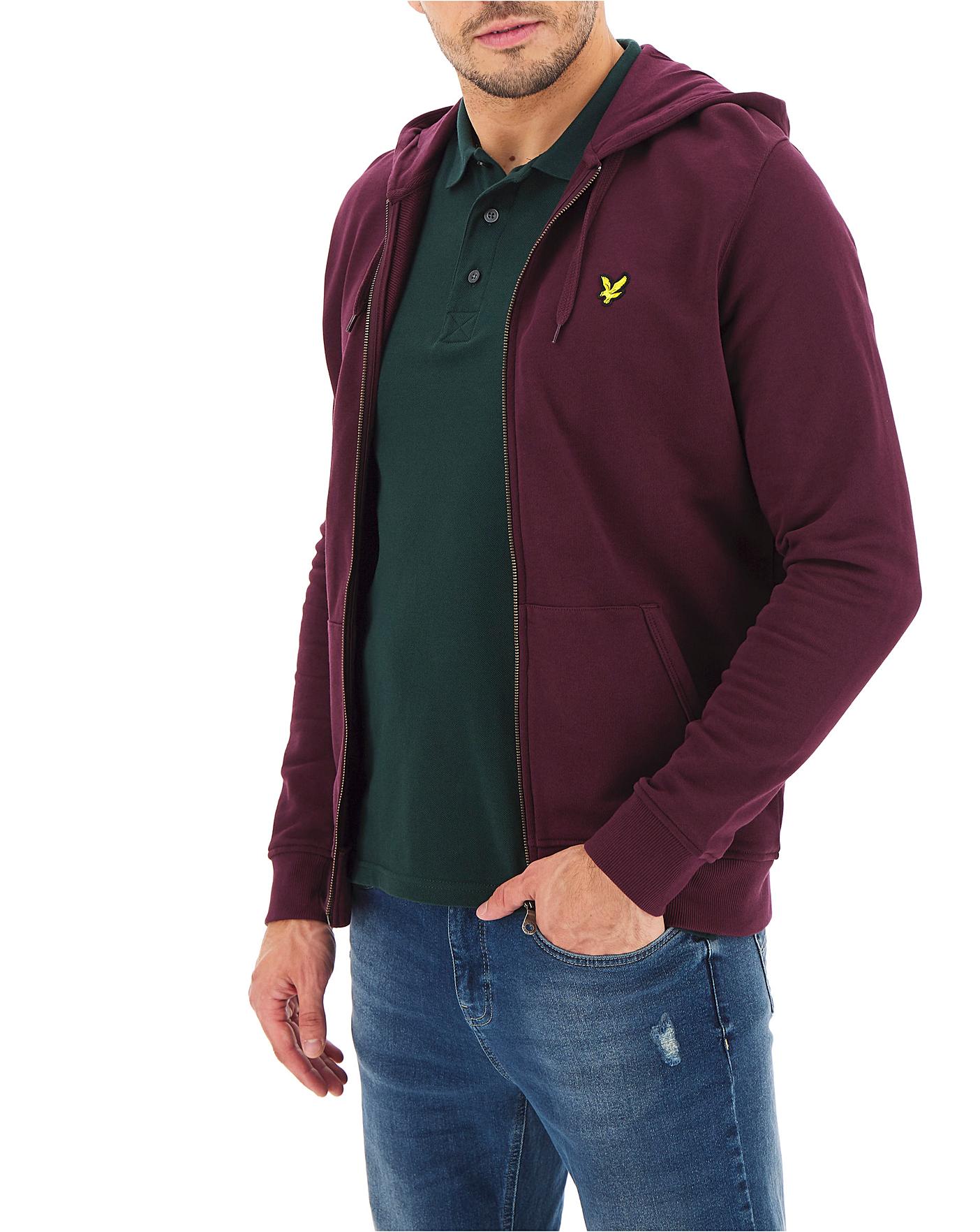 lyle and scott zip up hoodie