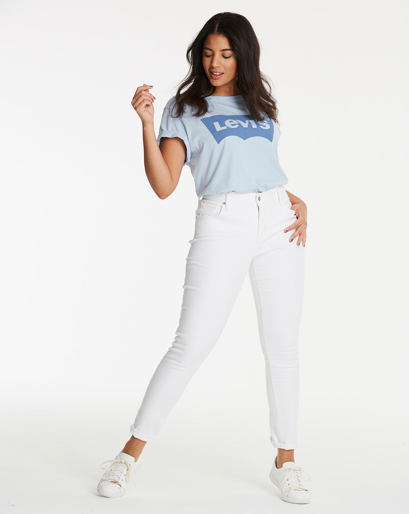 levi's 311 white jeans