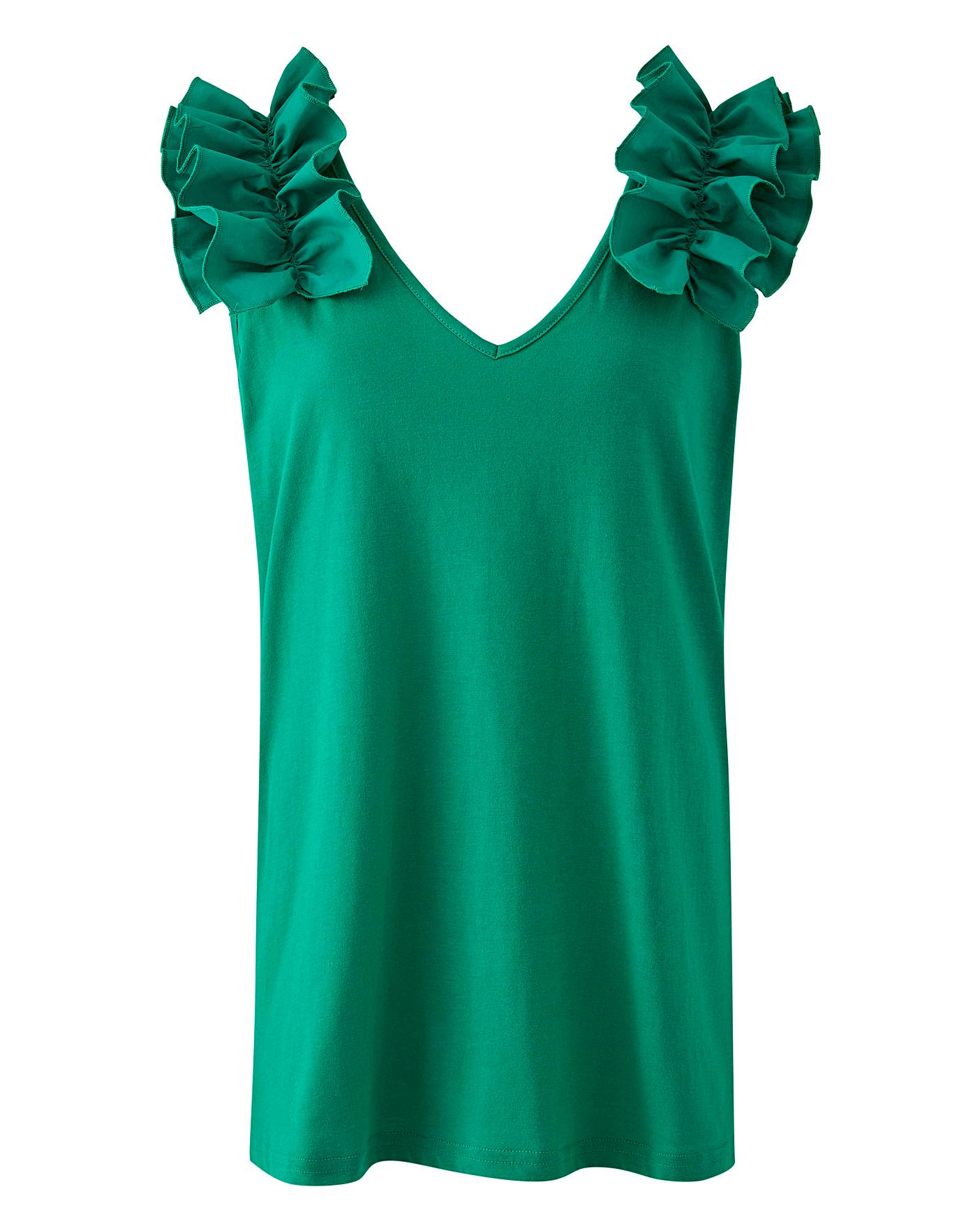 ruffle vest top