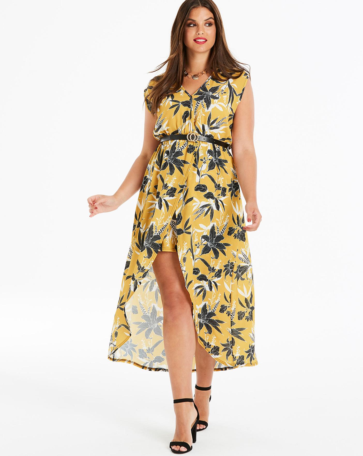 Quiz curve deals maxi dress