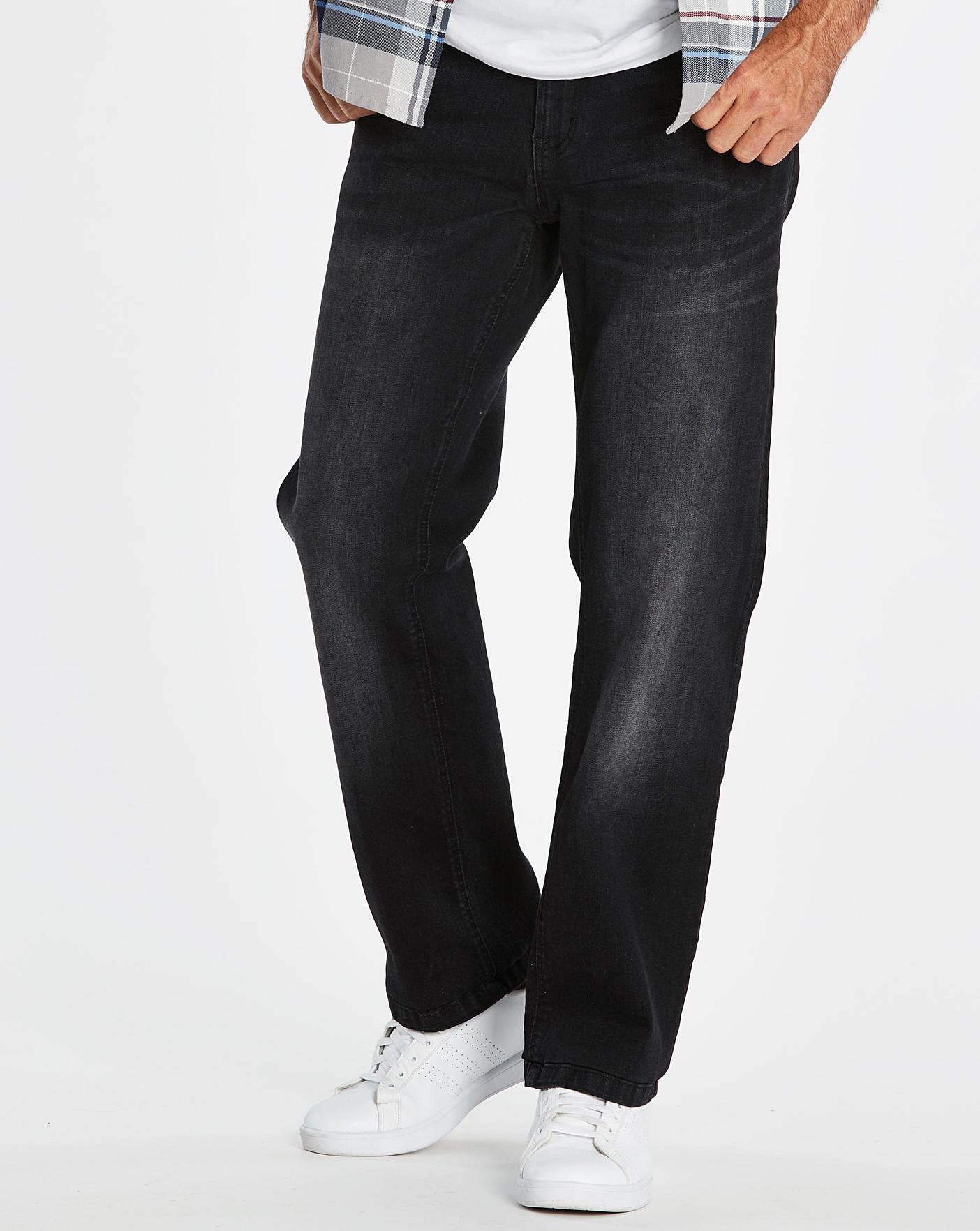 loose fit stretch jeans