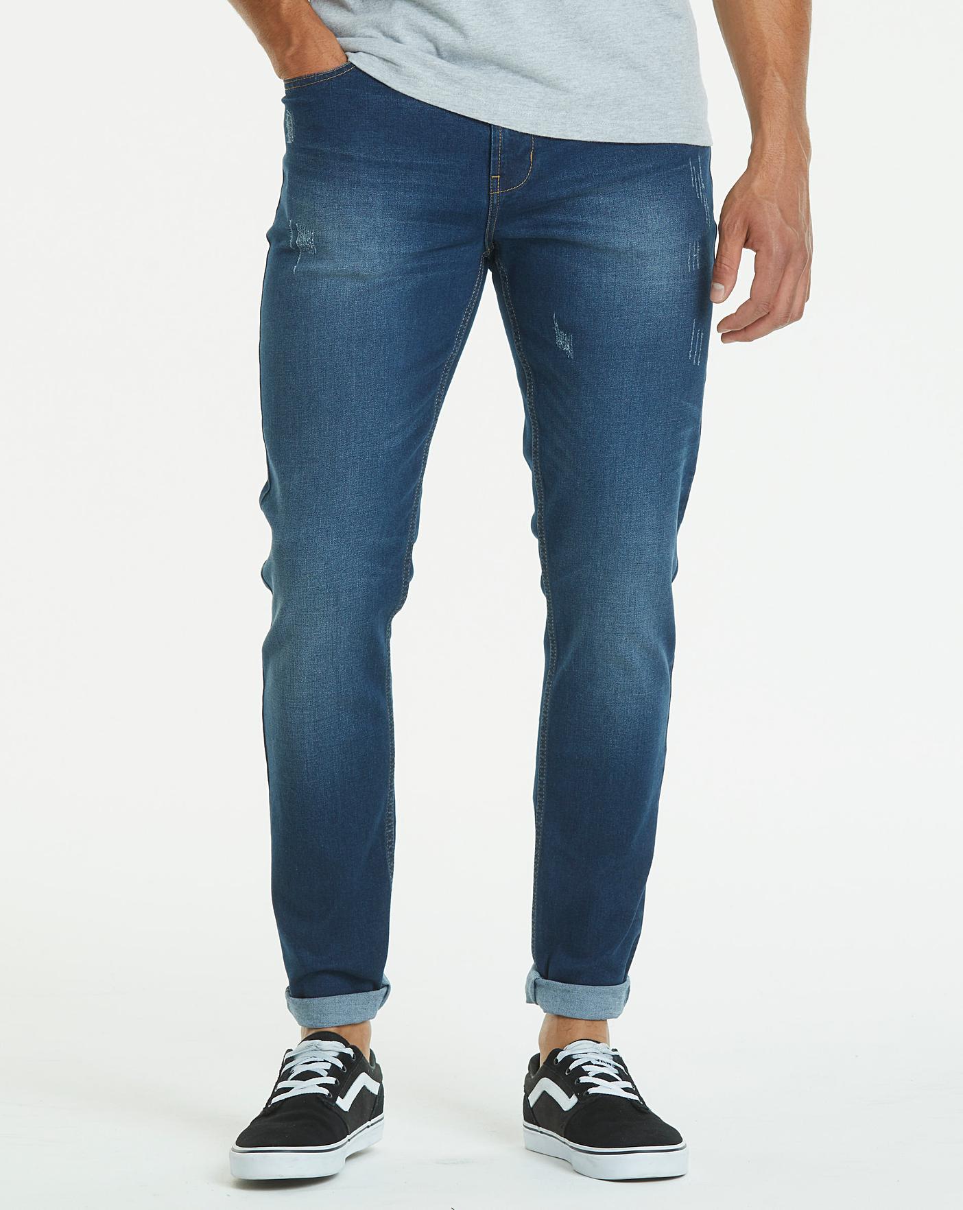 Slim Washed Indigo Jeans 35 in | Jacamo