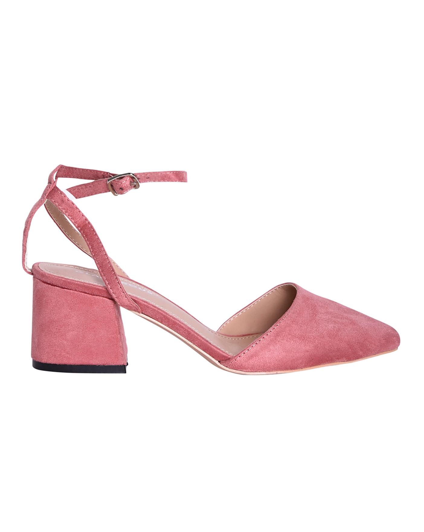 pink heels wide fit