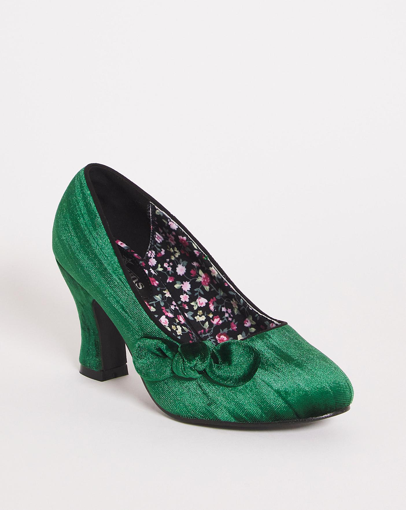 Joe Browns Velvet Bow Court Shoes E Fit | J D Williams