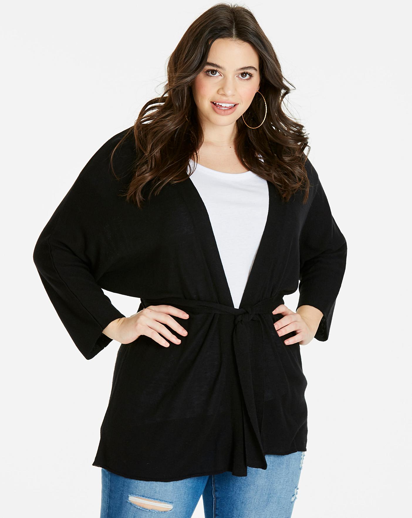 linen mix cardigan