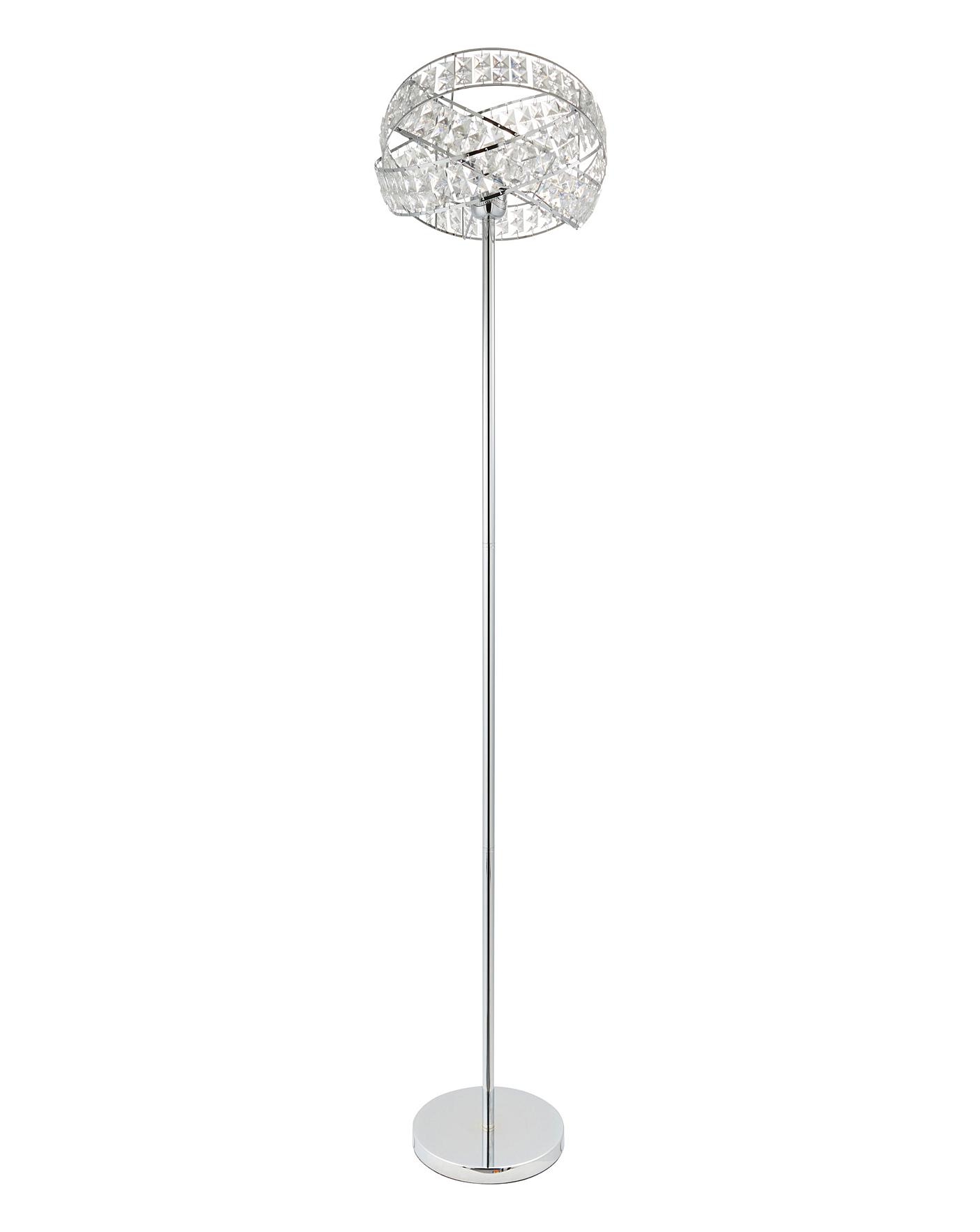 Twist Acrylic Floor Lamp | J D Williams