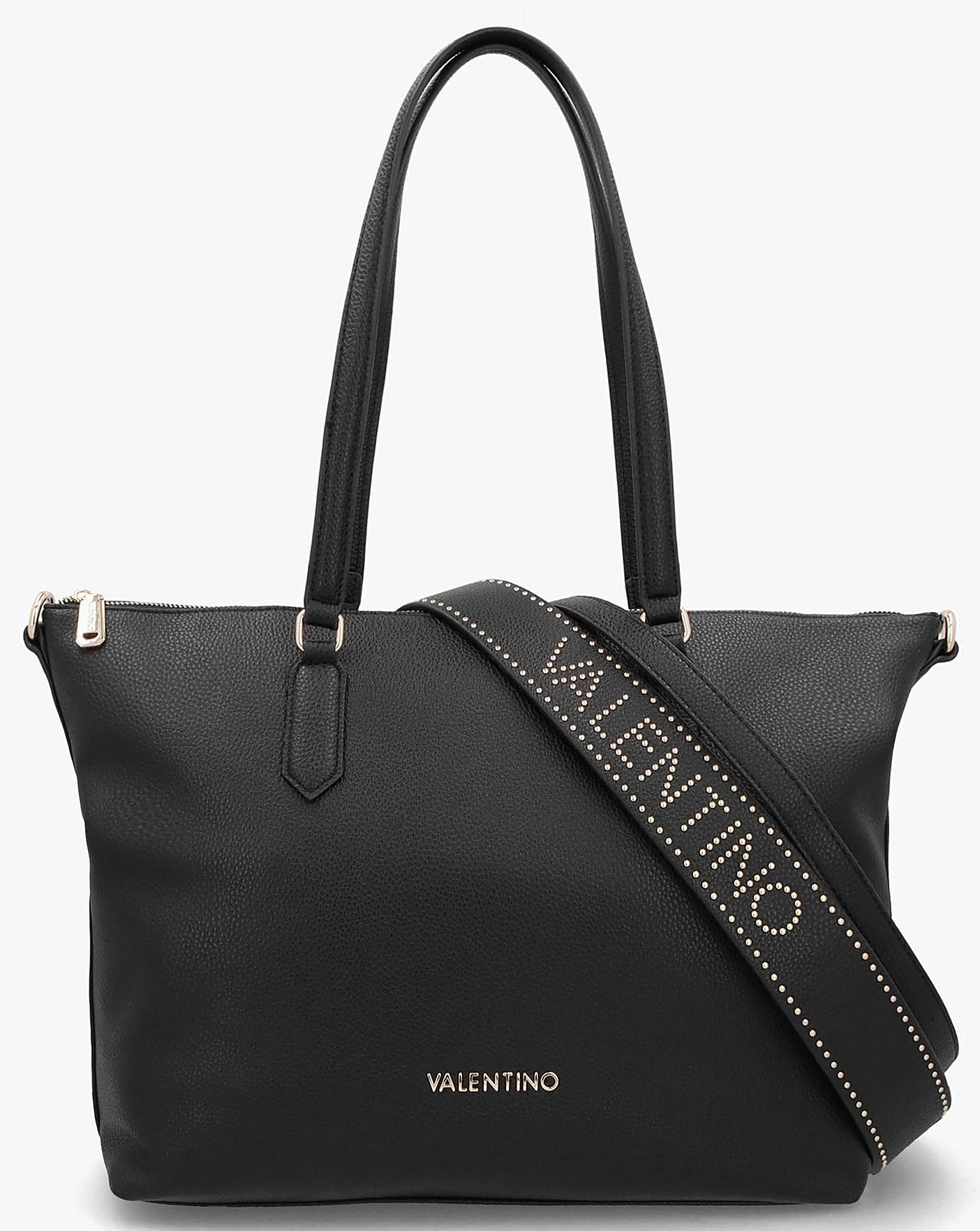 Valentino Bags Naif Black Shopper Bag Fashion World