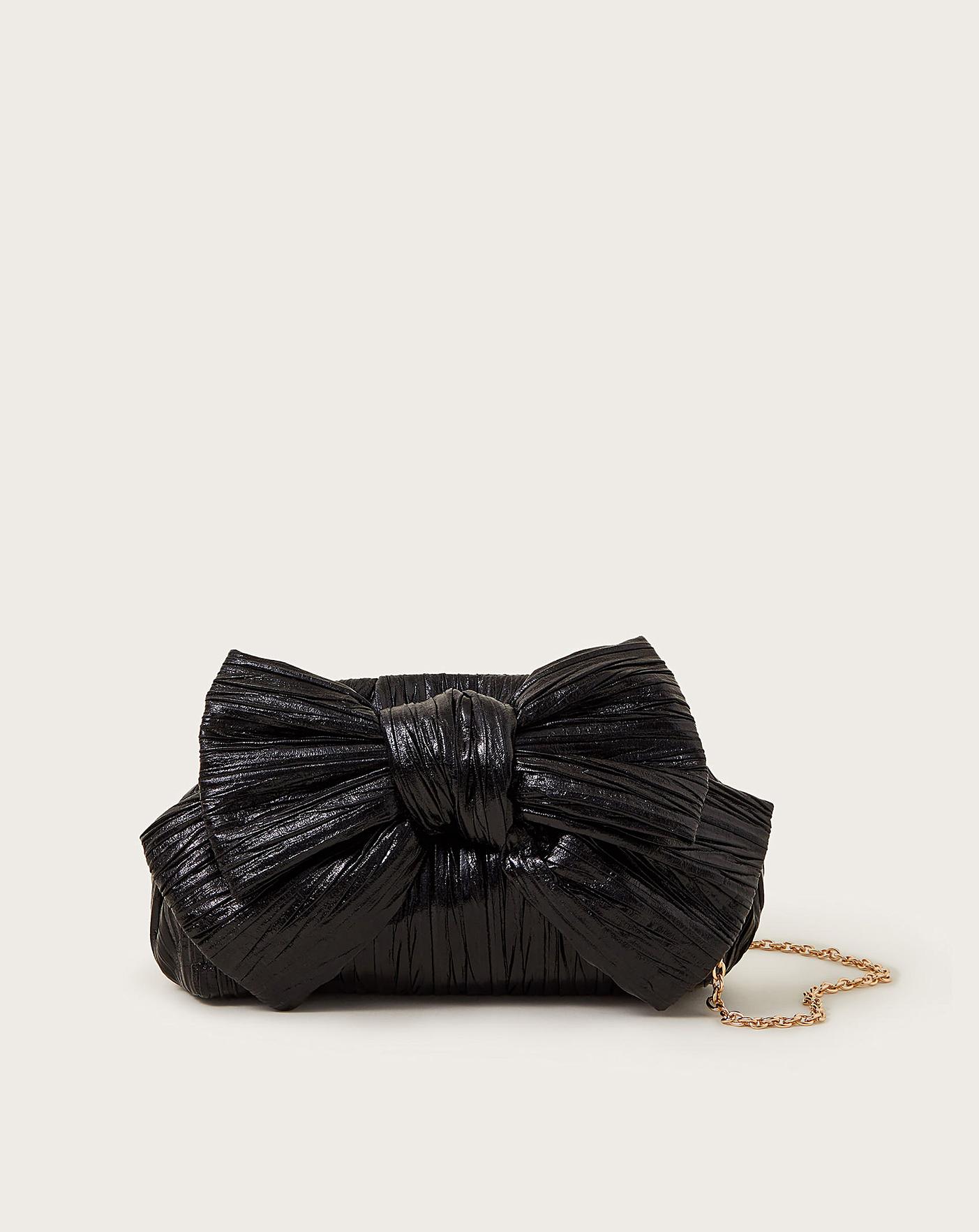 Black bag with bow sale