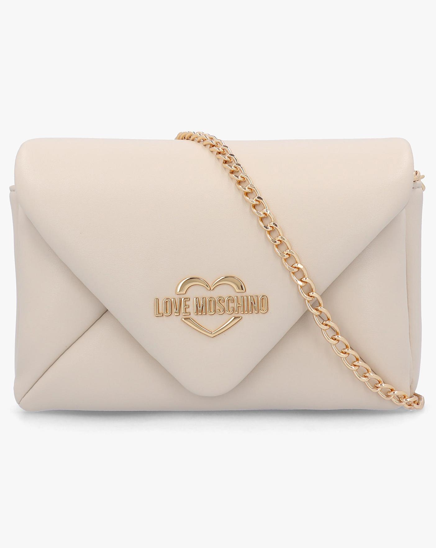 Love Moschino Envelope White Shoulder