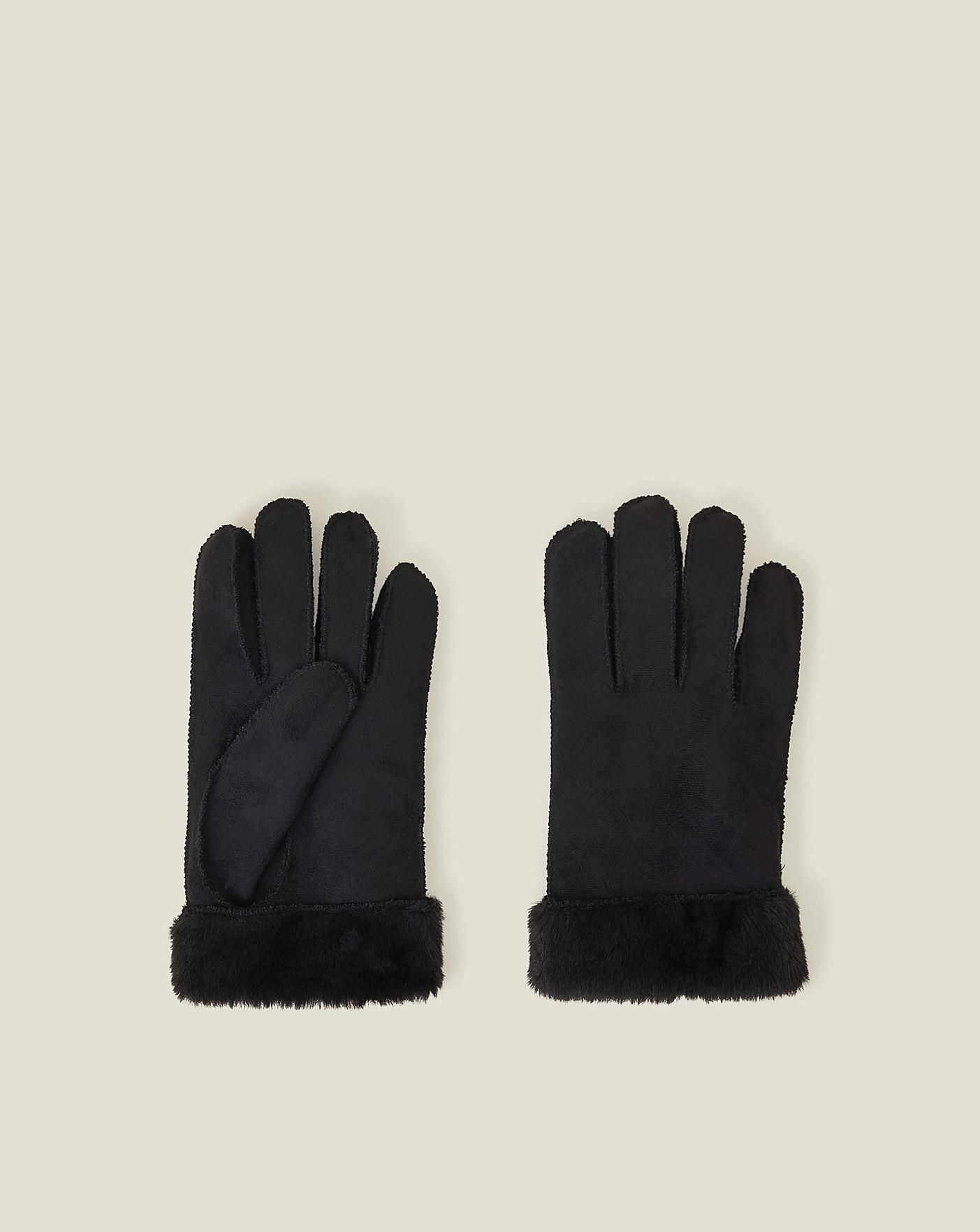 Fake sheepskin gloves hotsell