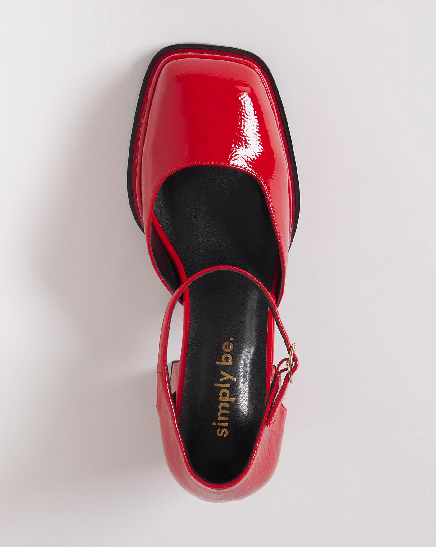 Simply be sales red shoes