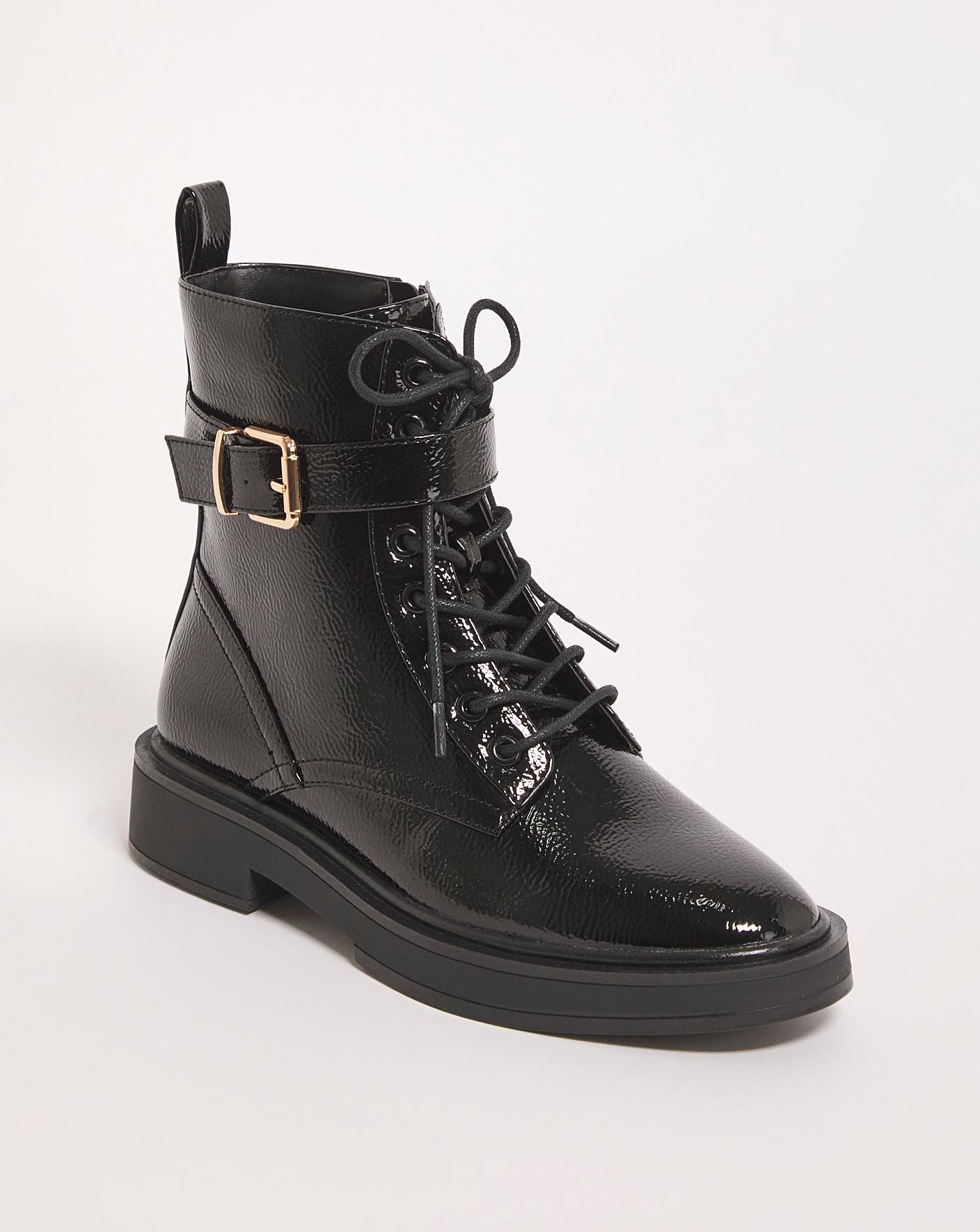 Louis vuitton black lace best sale up boots