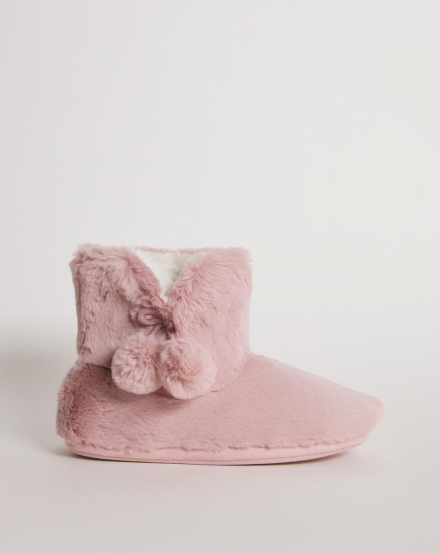 Fur on sale bootie slippers