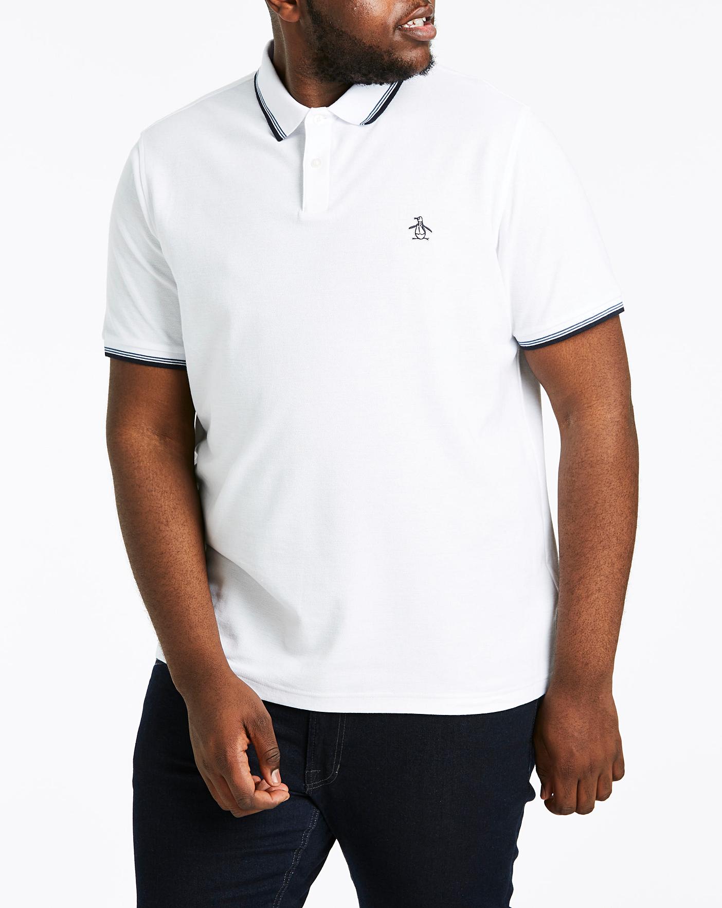 penguin white polo shirt