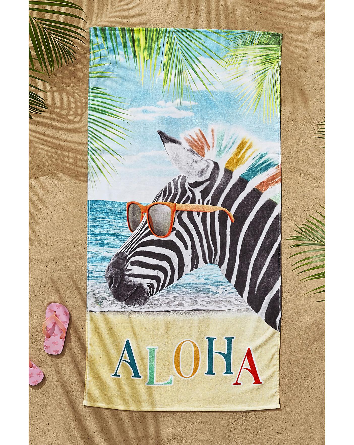 Zebra discount beach towel