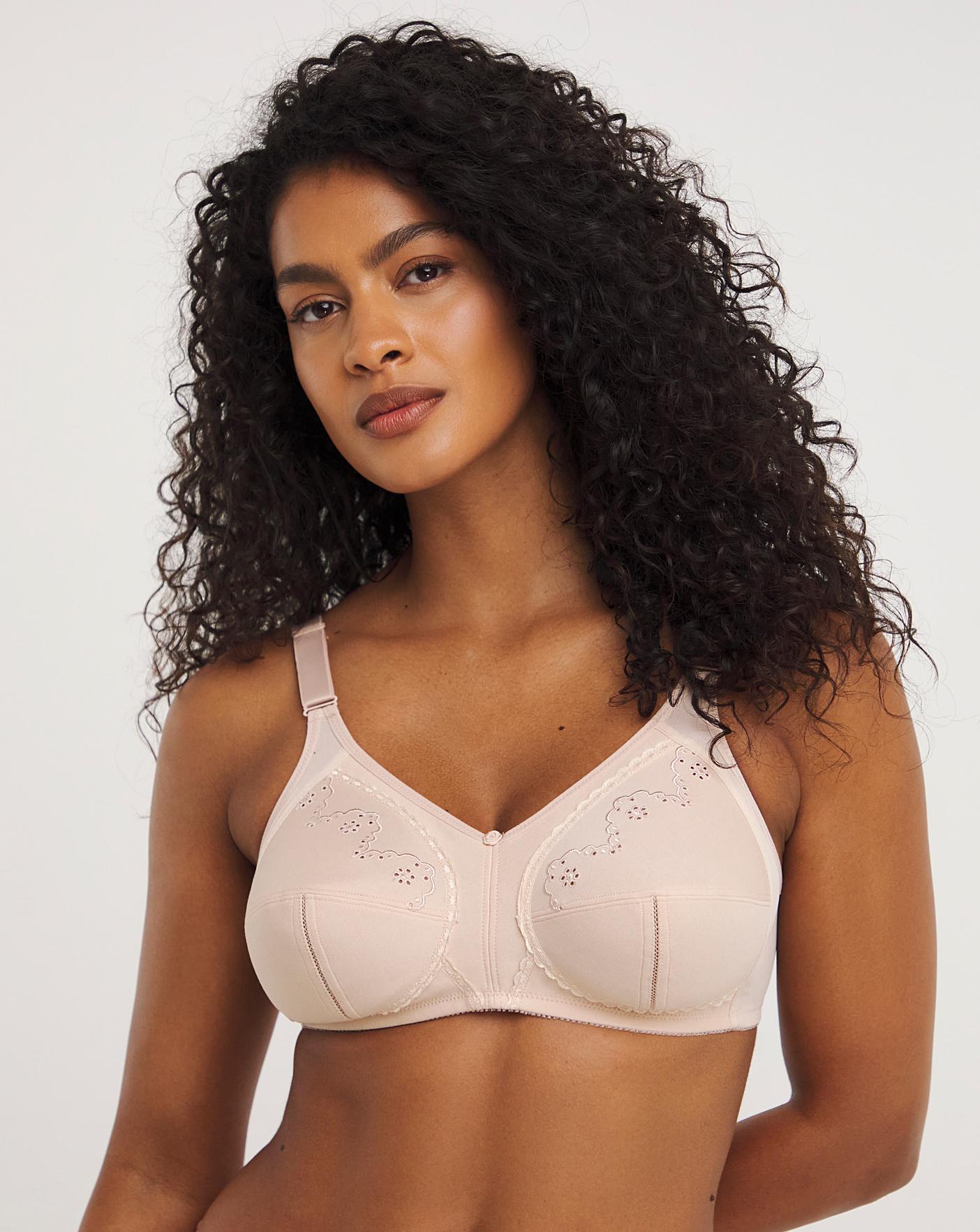 Brand - Symbol Shaper Bra for Womens | Full Coverage | Non Padded  |Non Wired | Seamless Cups | Cotton Strech