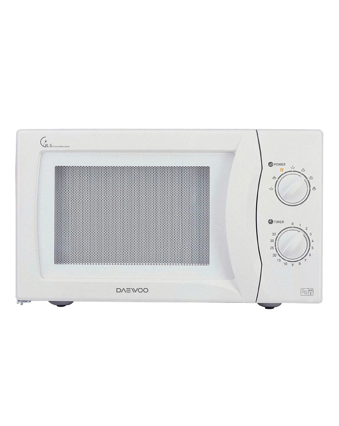 Daewoo Kor6n35sr 20l Microwave White Oxendales Daewoo Kor6n35sr 20l Microwave White