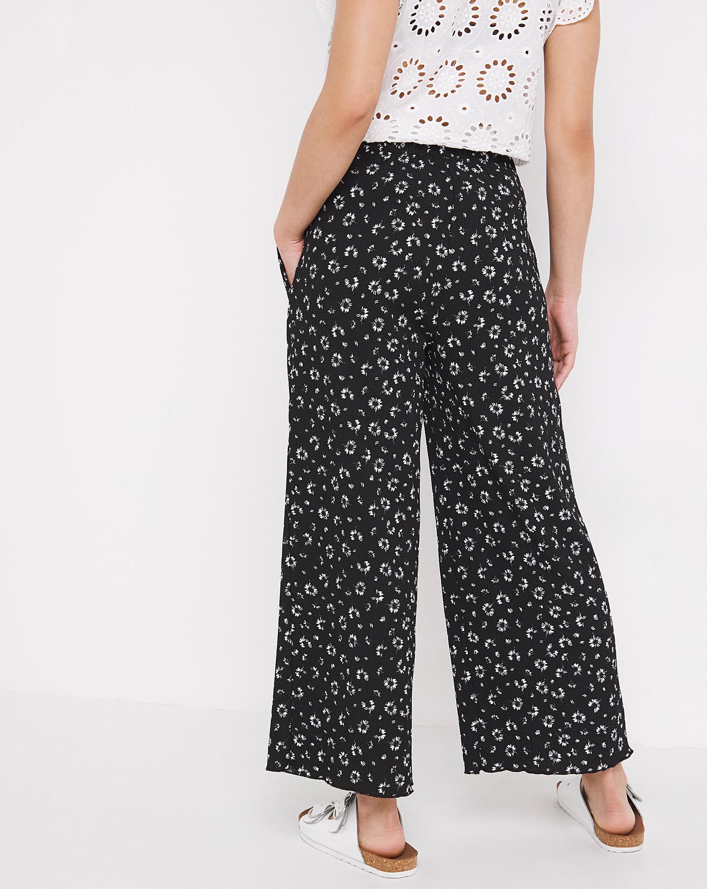 Crinkle Ankle Grazer Trouser | J D Williams