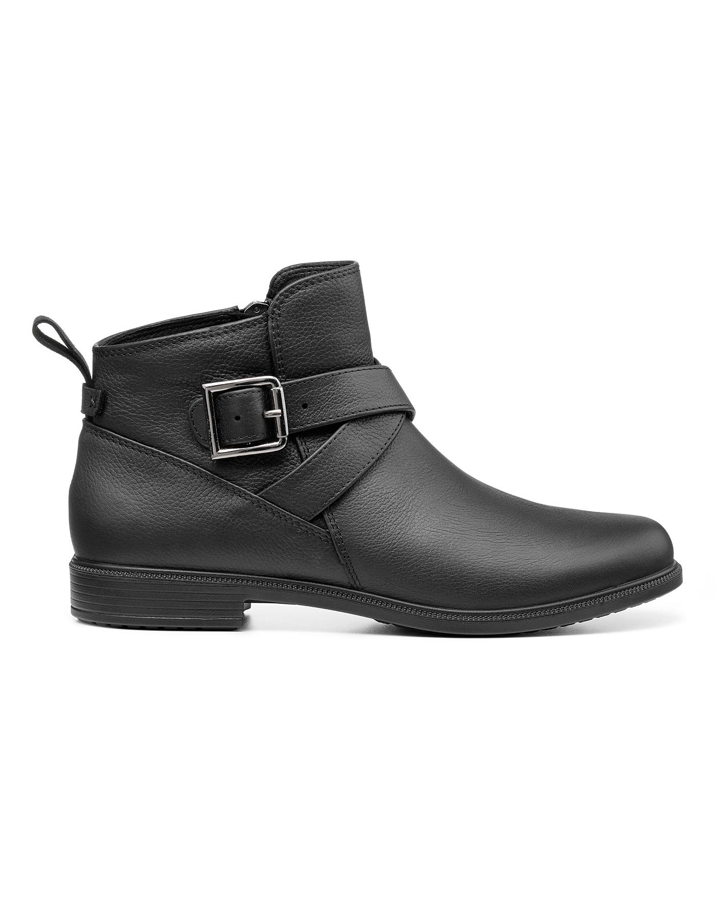 Hotter black shop ankle boots