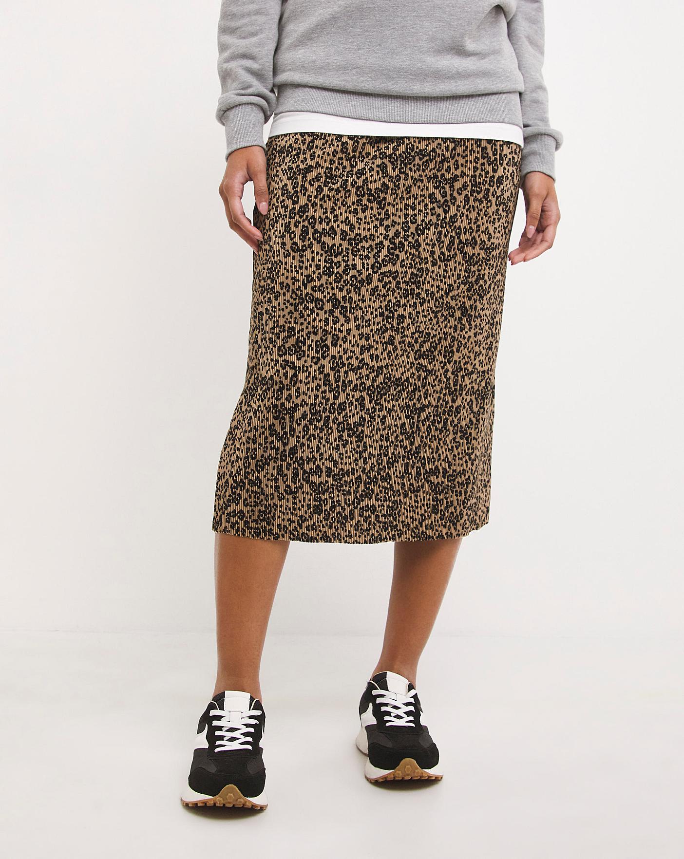 Leopard midi outlet skirt 30