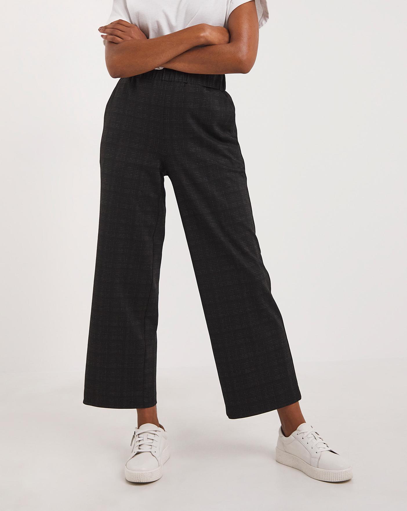 Ponte Wide-leg Trousers - Trousers 