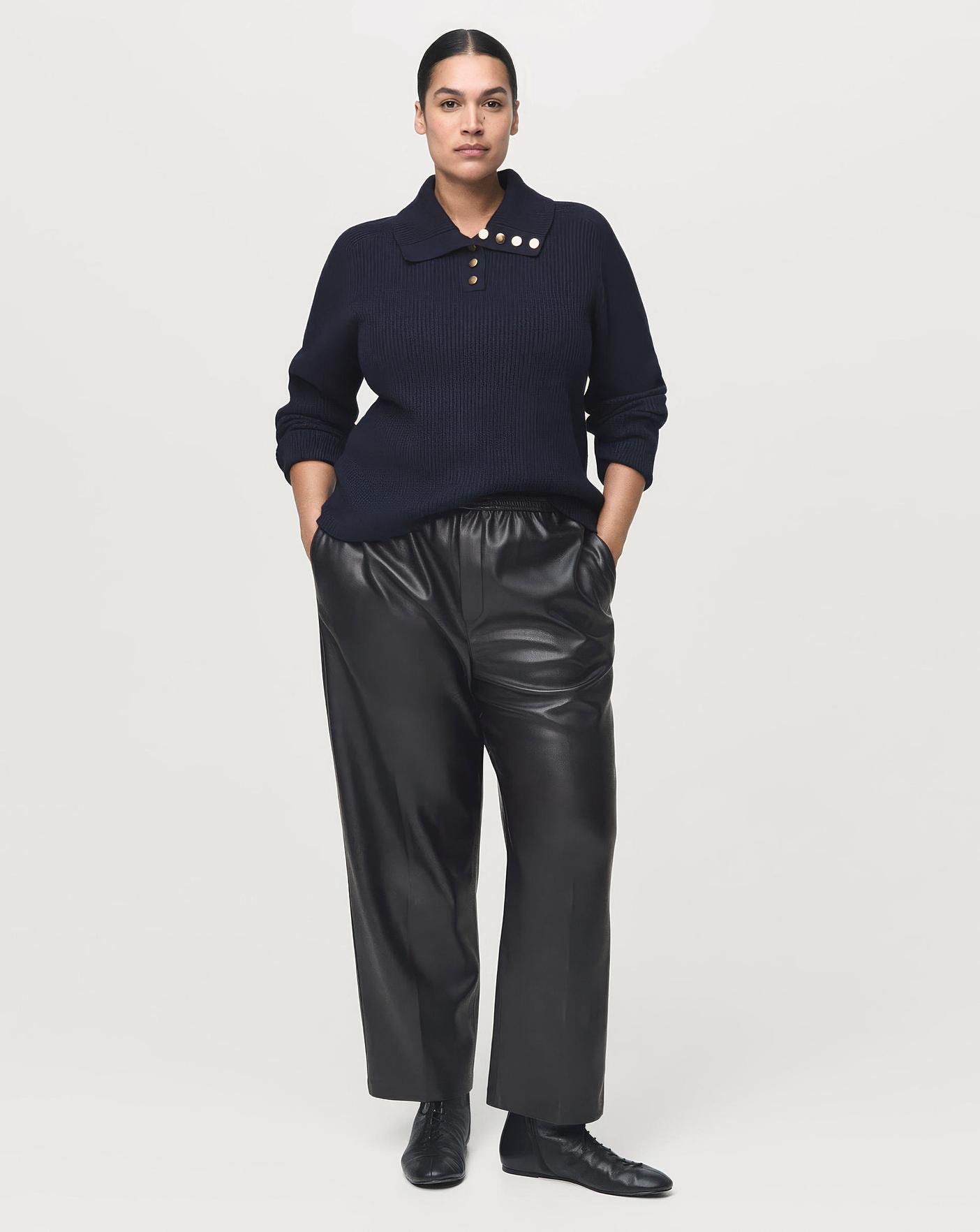 Mango Faux Leather Trousers | Simply Be Mango Faux Leather Trousers | Simply Be