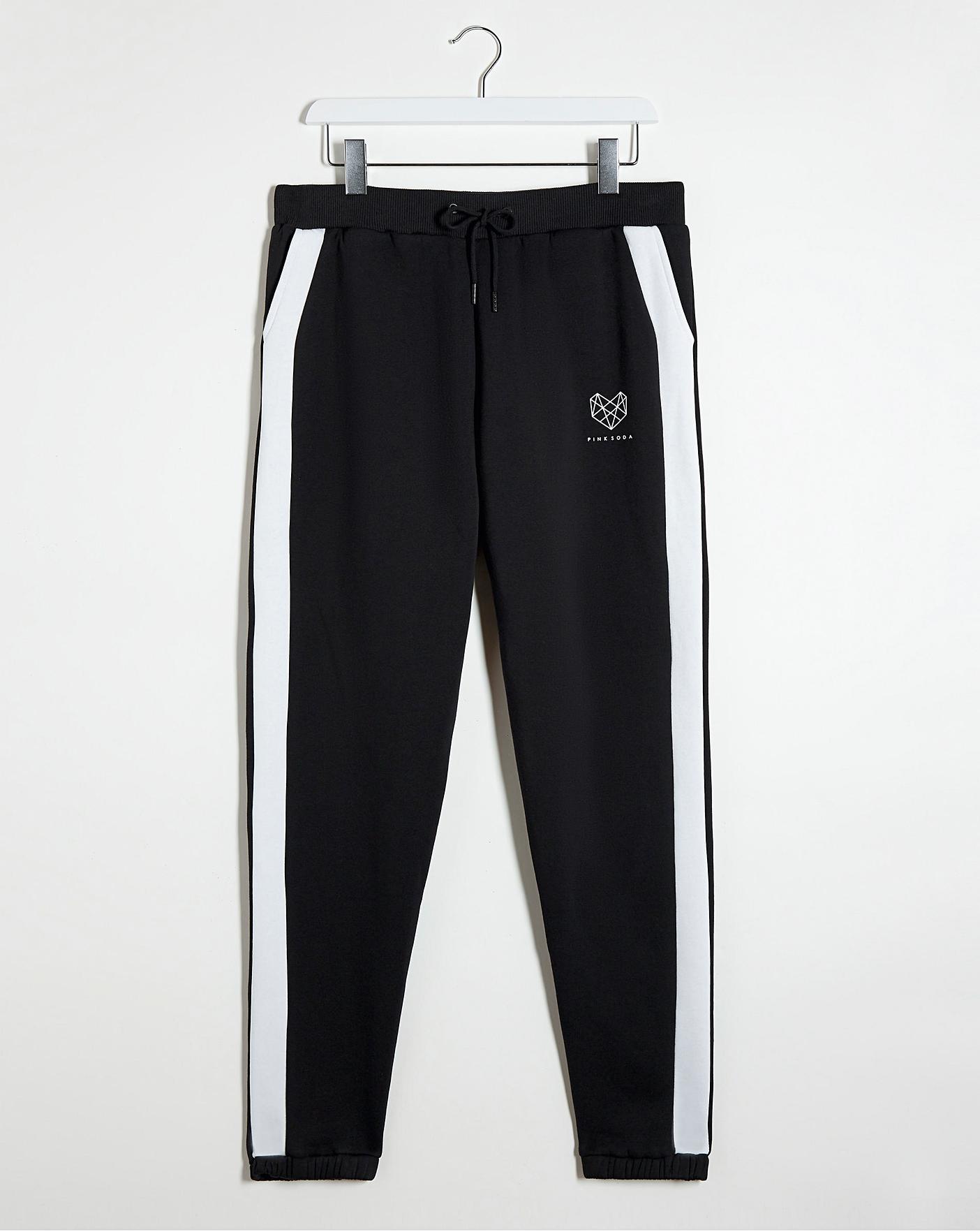 pink soda grey joggers