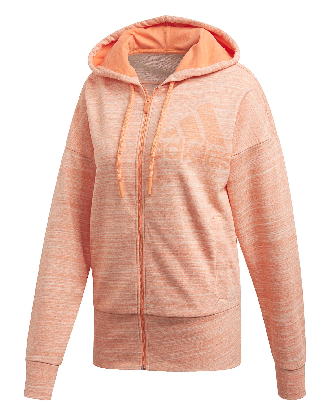 peach adidas hoodie