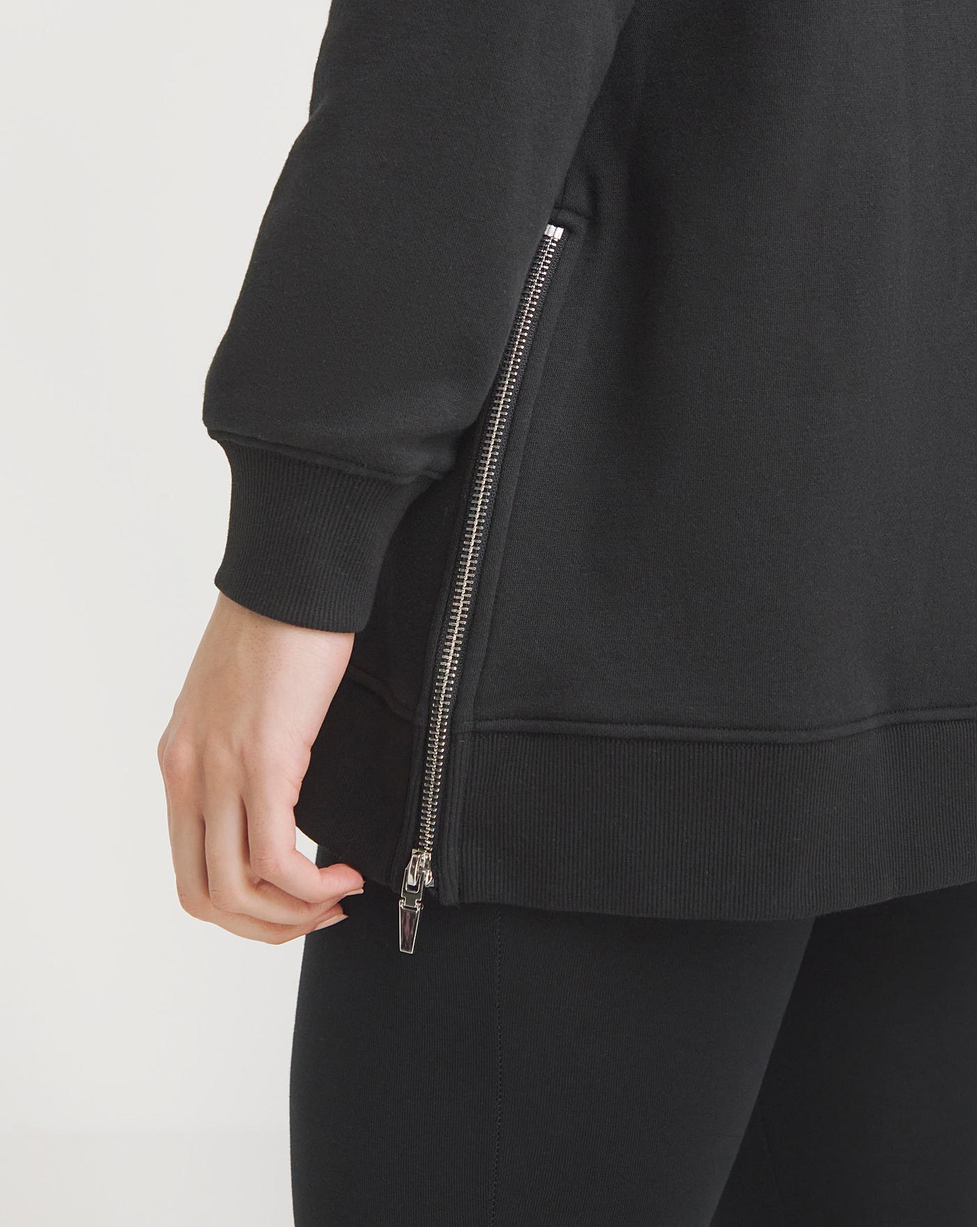 Longline Side Zip Sweat